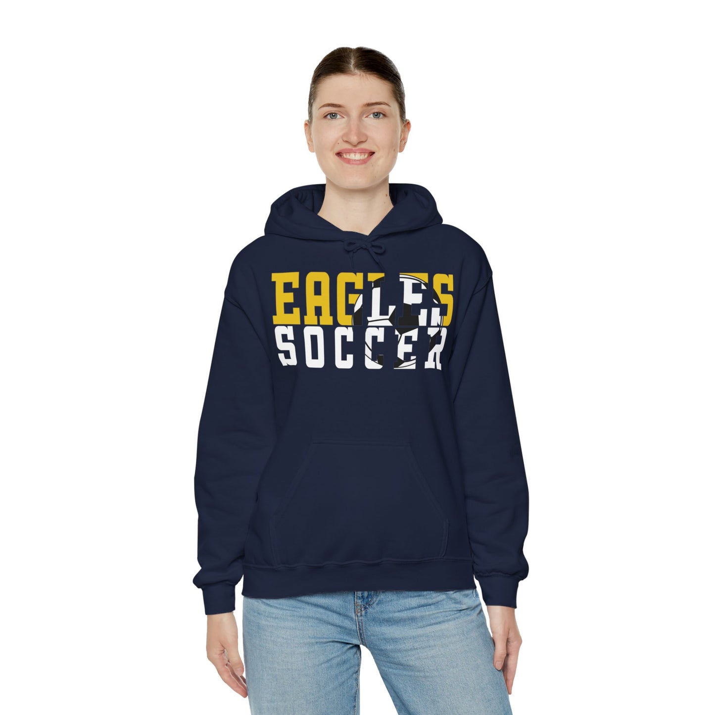 Soccer Cutout - Gildan Unisex Heavy Blend™ Hooded Sweatshirt