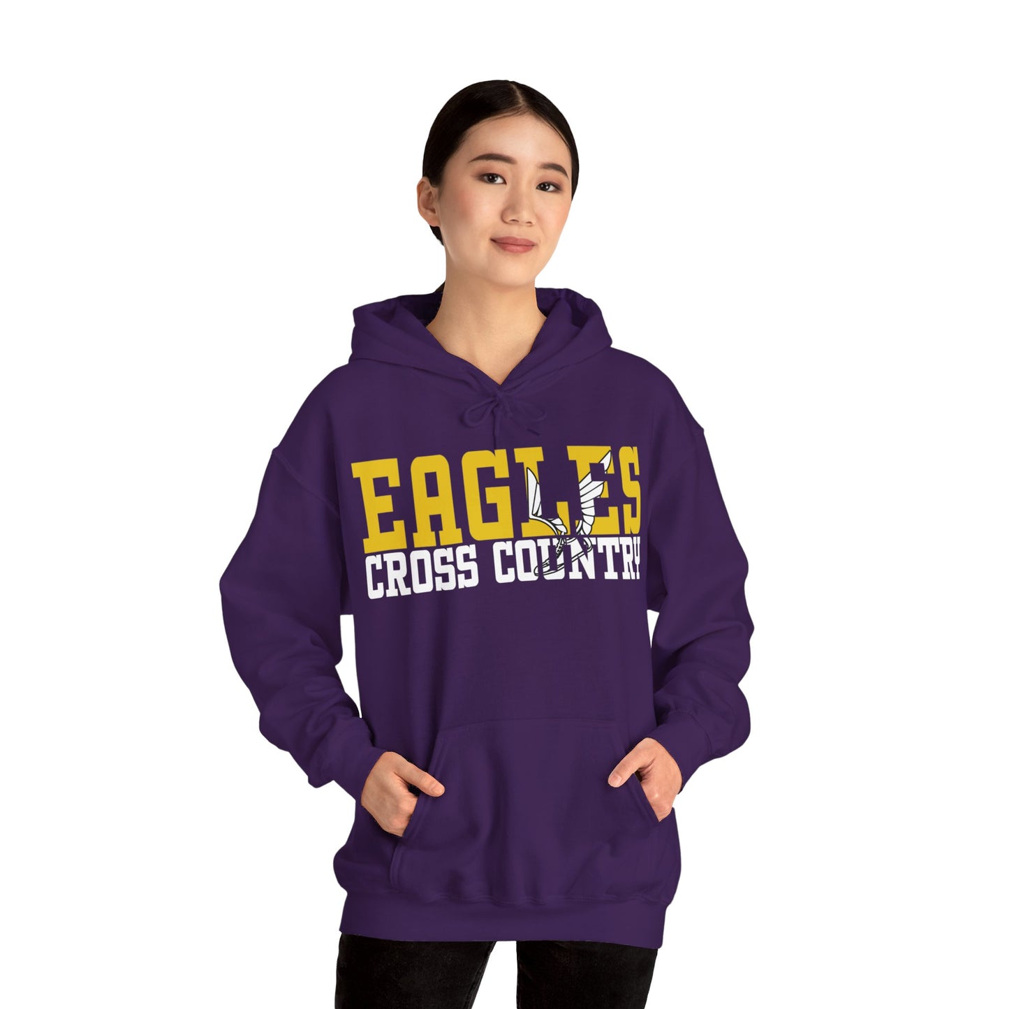 Cross Country Cutout - Gildan Unisex Heavy Blend™ Hooded Sweatshirt