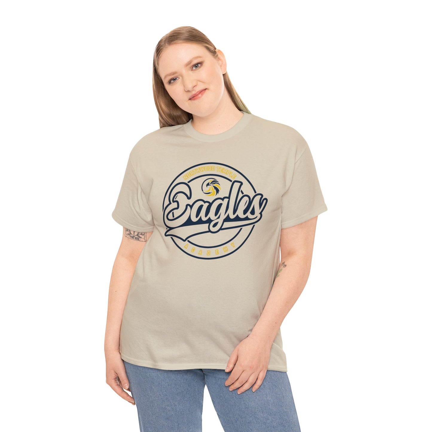 Eagles Circle Stamp - Gildan Unisex Heavy Cotton Tee