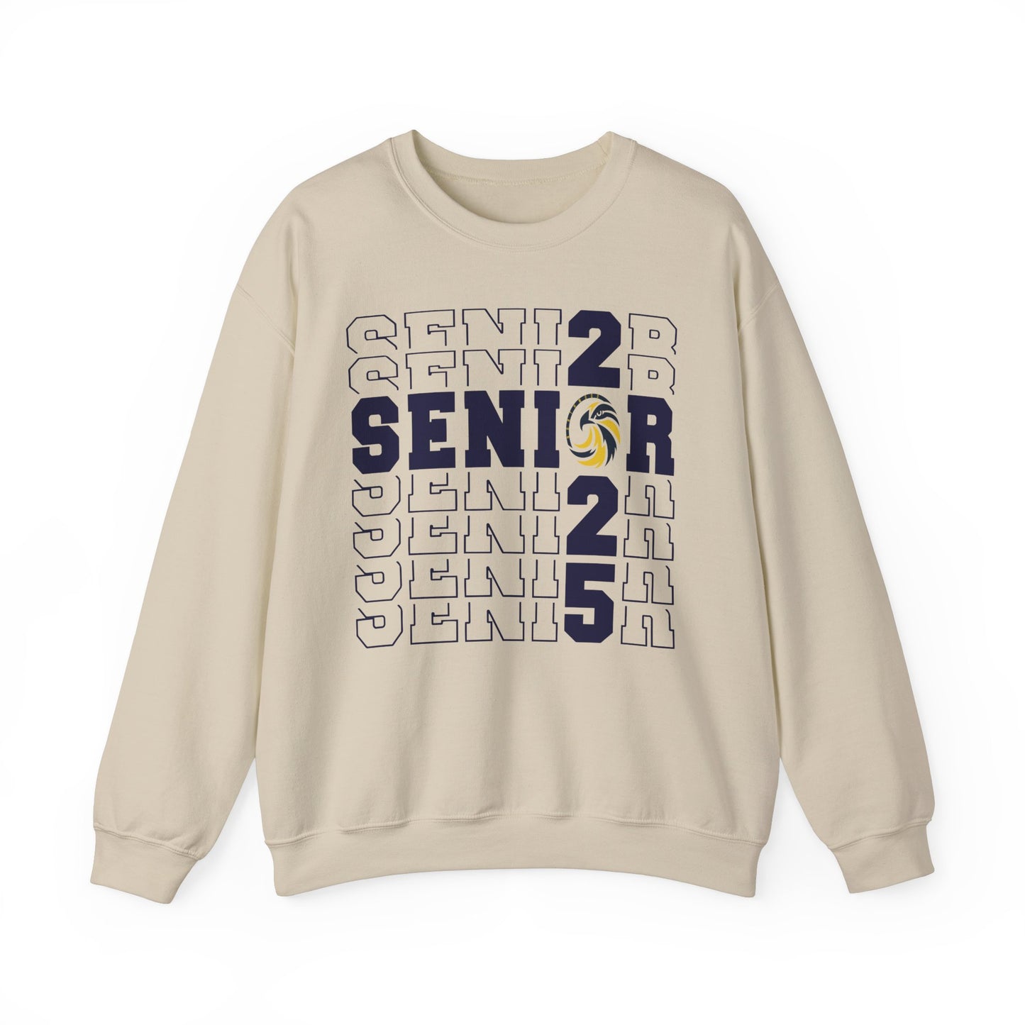 Seniors Cross Stacked c/o 2025 - Gildan Unisex Heavy Blend™ Crewneck Sweatshirt