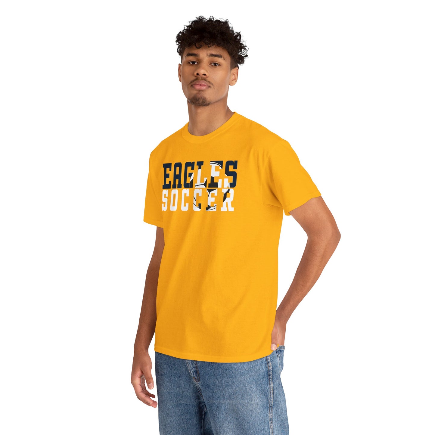 Soccer Cutout - Gildan Unisex Heavy Cotton Tee