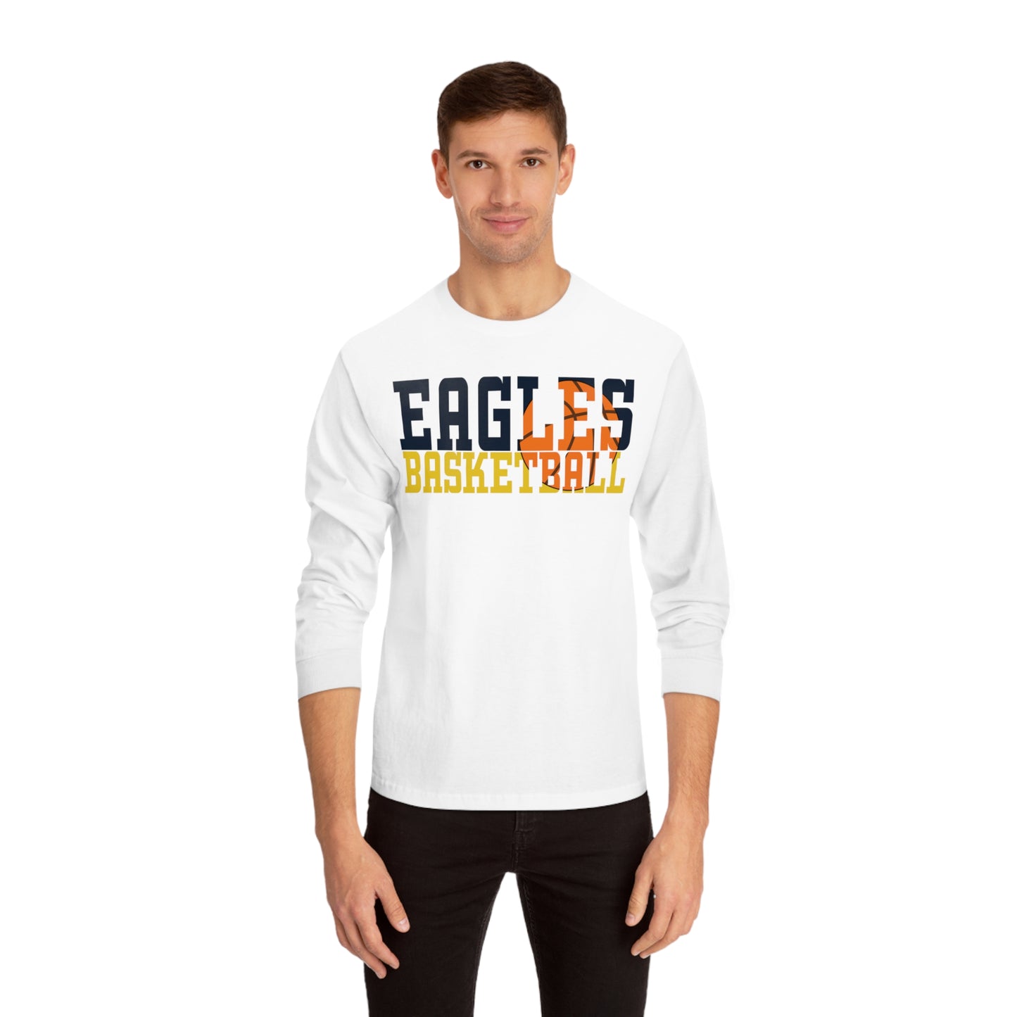 Basketball Cutout - American Apparel Unisex Classic Long Sleeve T-Shirt