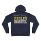 Baseball Cutout - Bella+Canva Unisex Sponge Fleece Pullover Hoodie