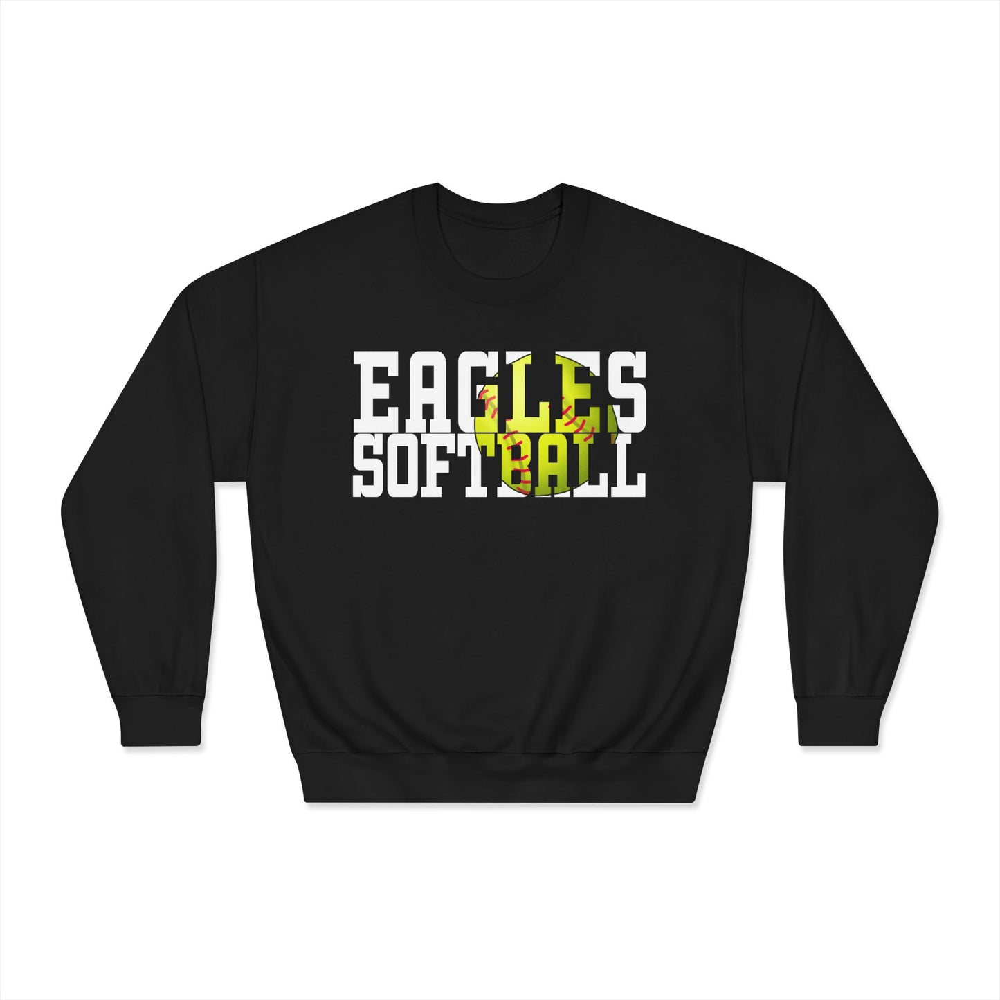 Softball Cutout - Gildan Unisex DryBlend® Crewneck Sweatshirt