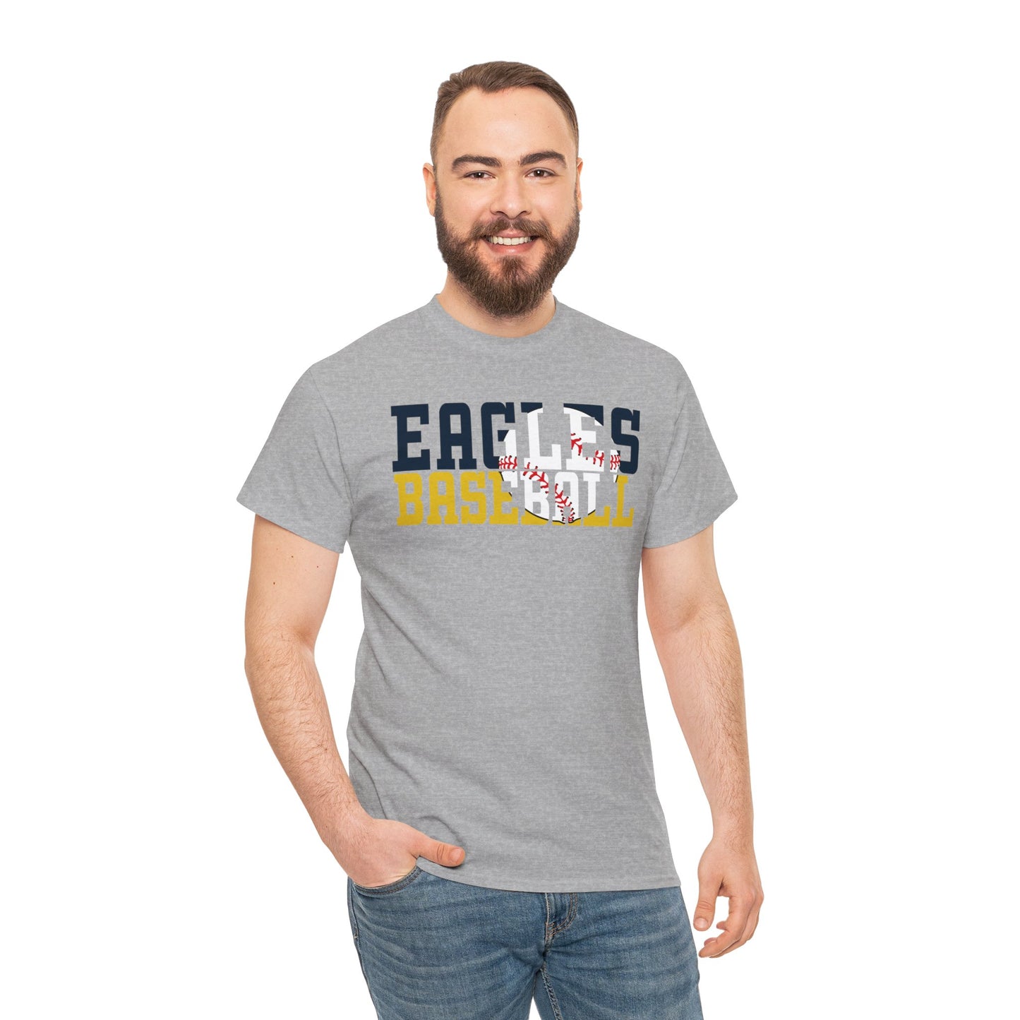 Baseball Cutout - Gildan Unisex Heavy Cotton Tee