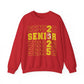 Seniors Cross Stacked c/o 2025 - Gildan Unisex Heavy Blend™ Crewneck Sweatshirt