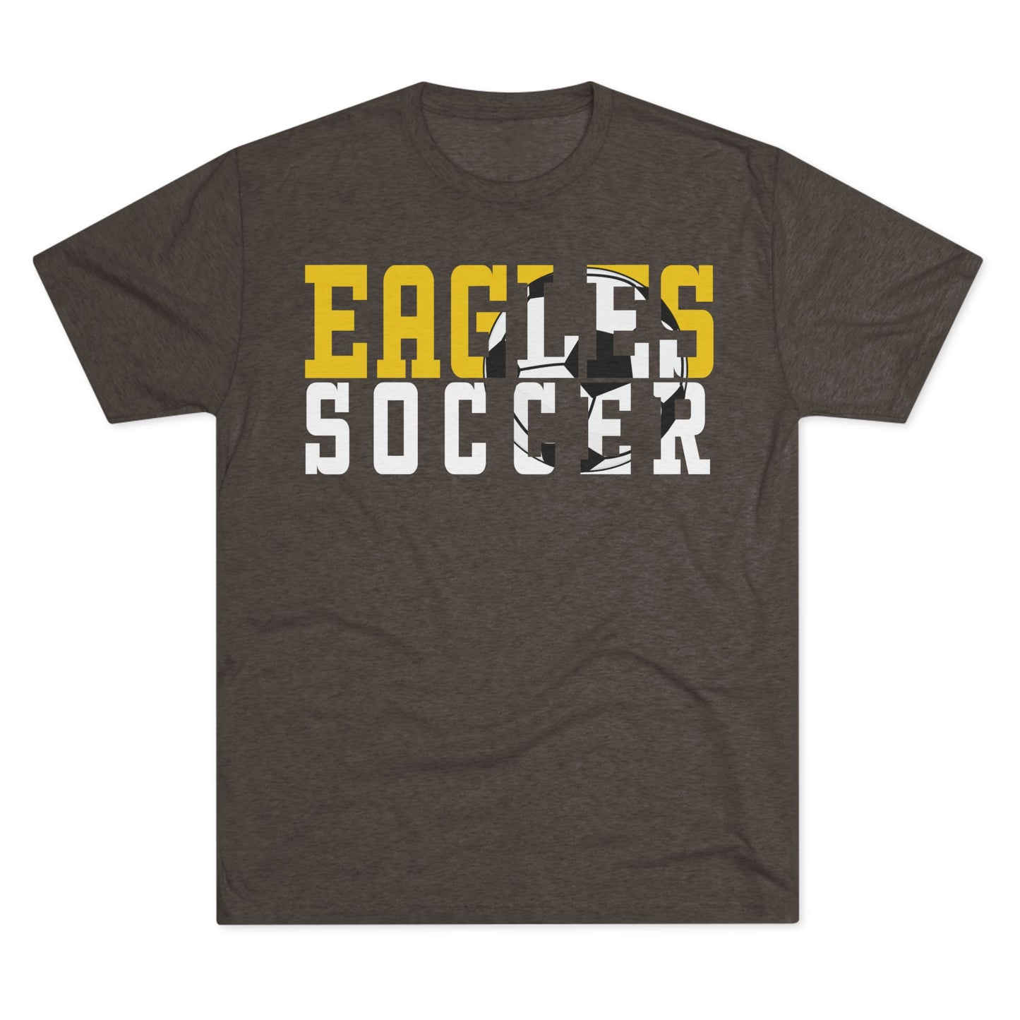 Soccer Cutout - Next Level Unisex Tri-Blend Crew Tee