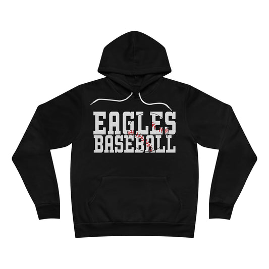 Baseball Cutout - Bella+Canva Unisex Sponge Fleece Pullover Hoodie