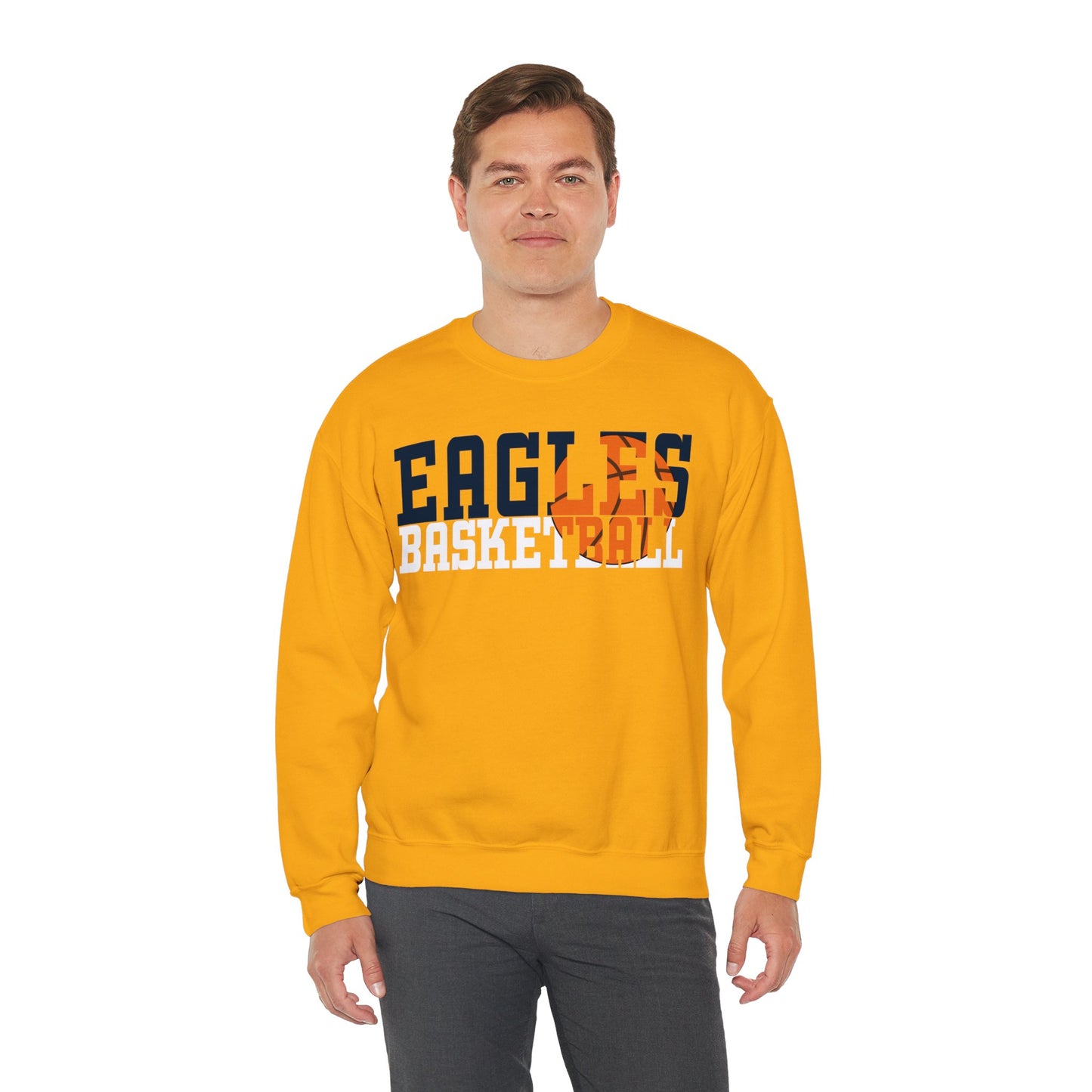 Basketball Cutout - Gildan Unisex Heavy Blend™ Crewneck Sweatshirt