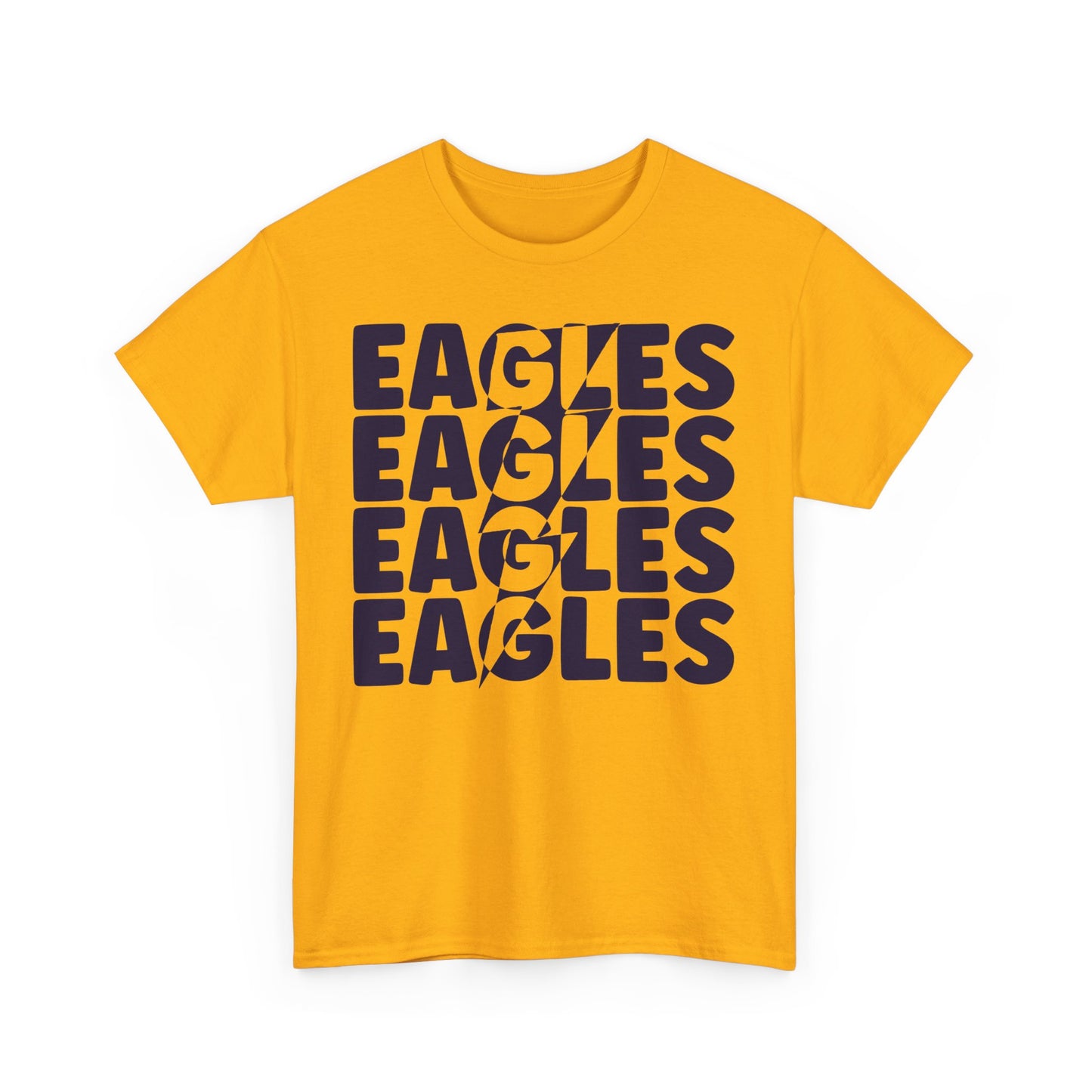 Lightning Bolt Eagles -  Gildan Unisex Heavy Cotton Tee