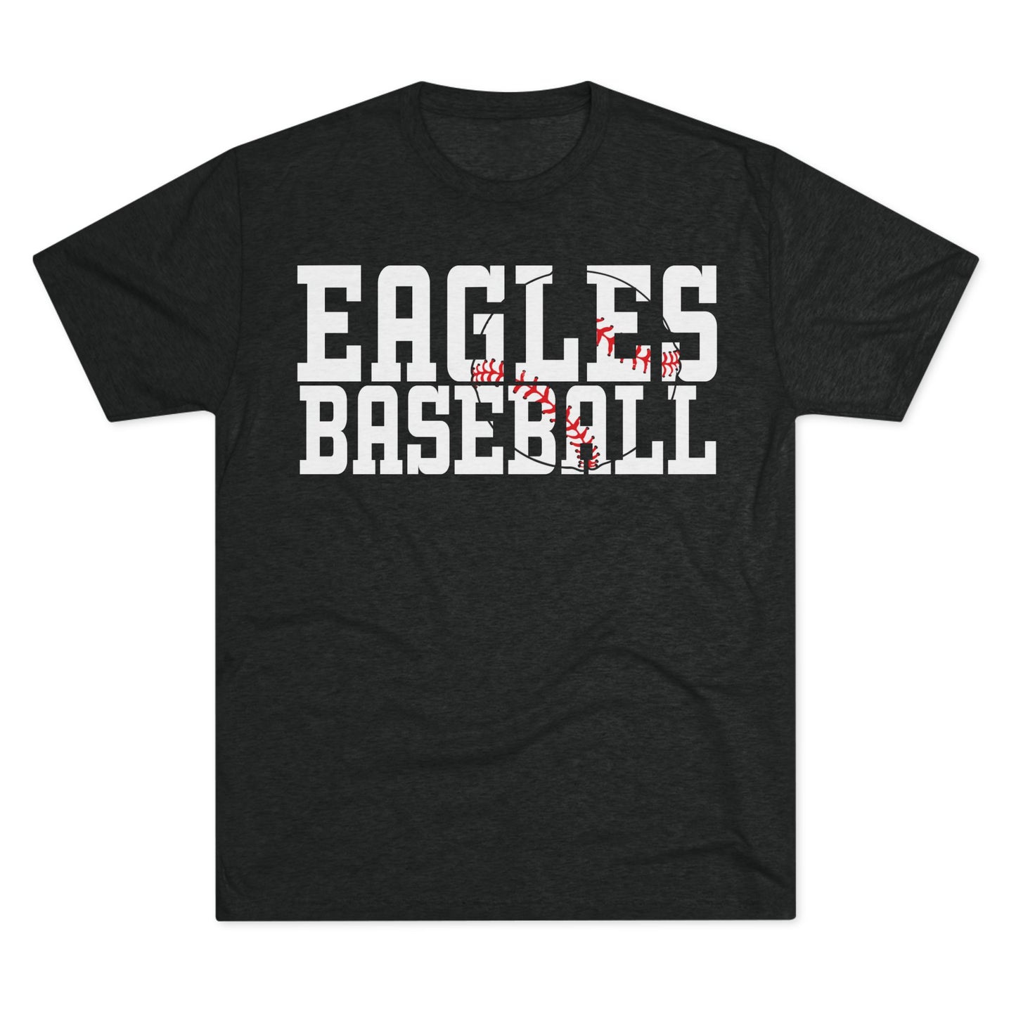 Baseball Cutout - Next Level Unisex Tri-Blend Crew Tee