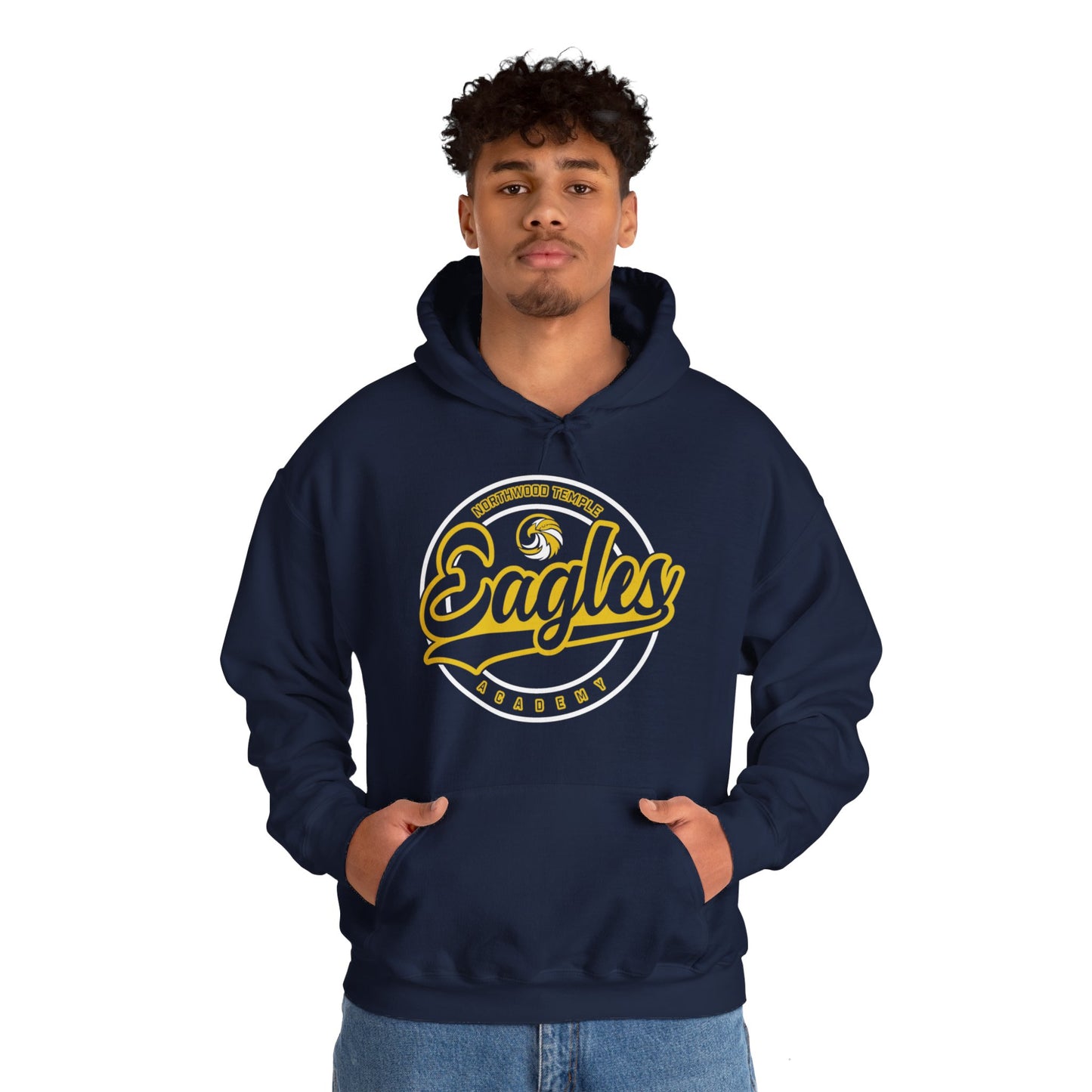 Eagles Circle Stamp - Gildan Unisex Heavy Blend™ Hooded Sweatshirt