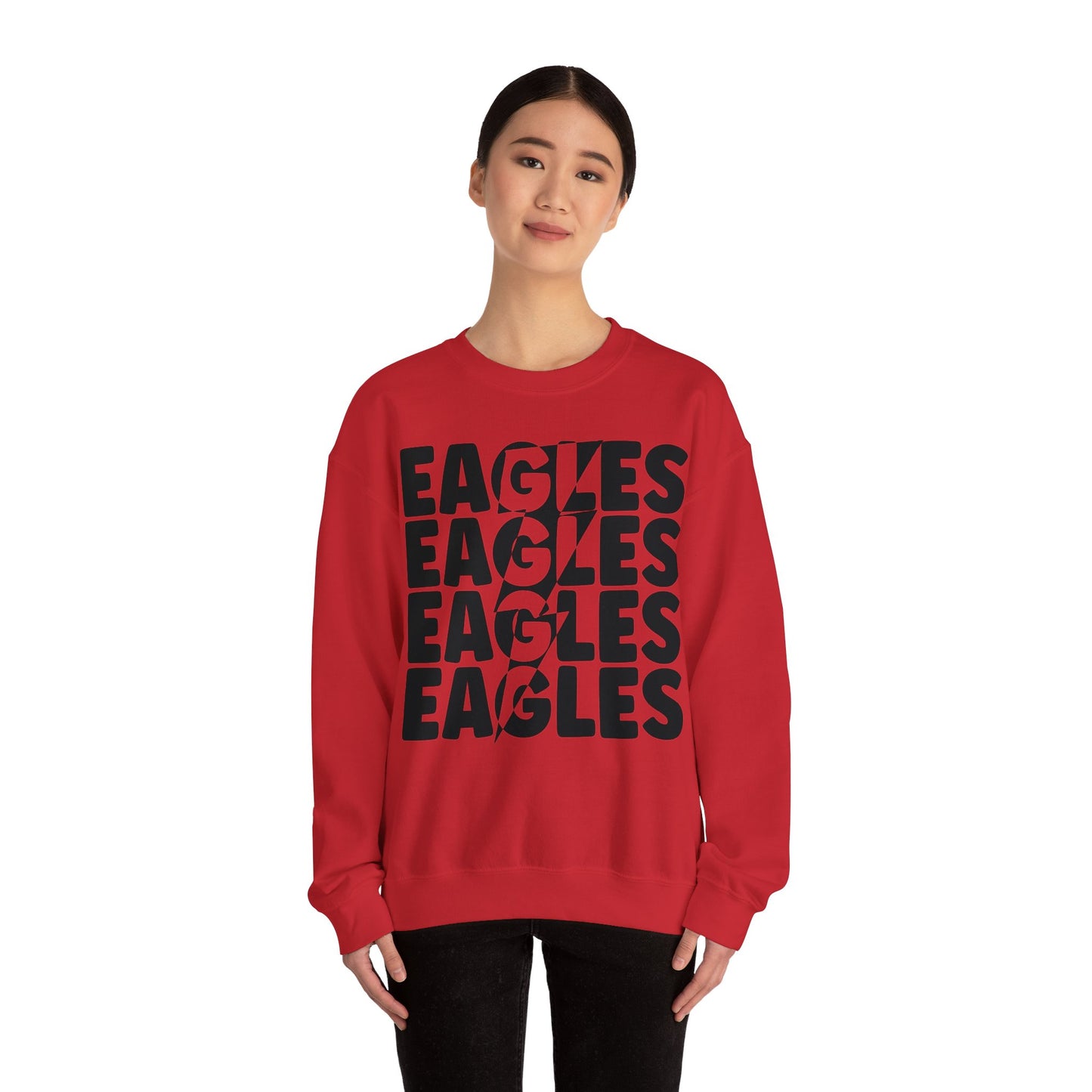 Lightning Bolt Eagle - Gildan Unisex Heavy Blend™ Crewneck Sweatshirt