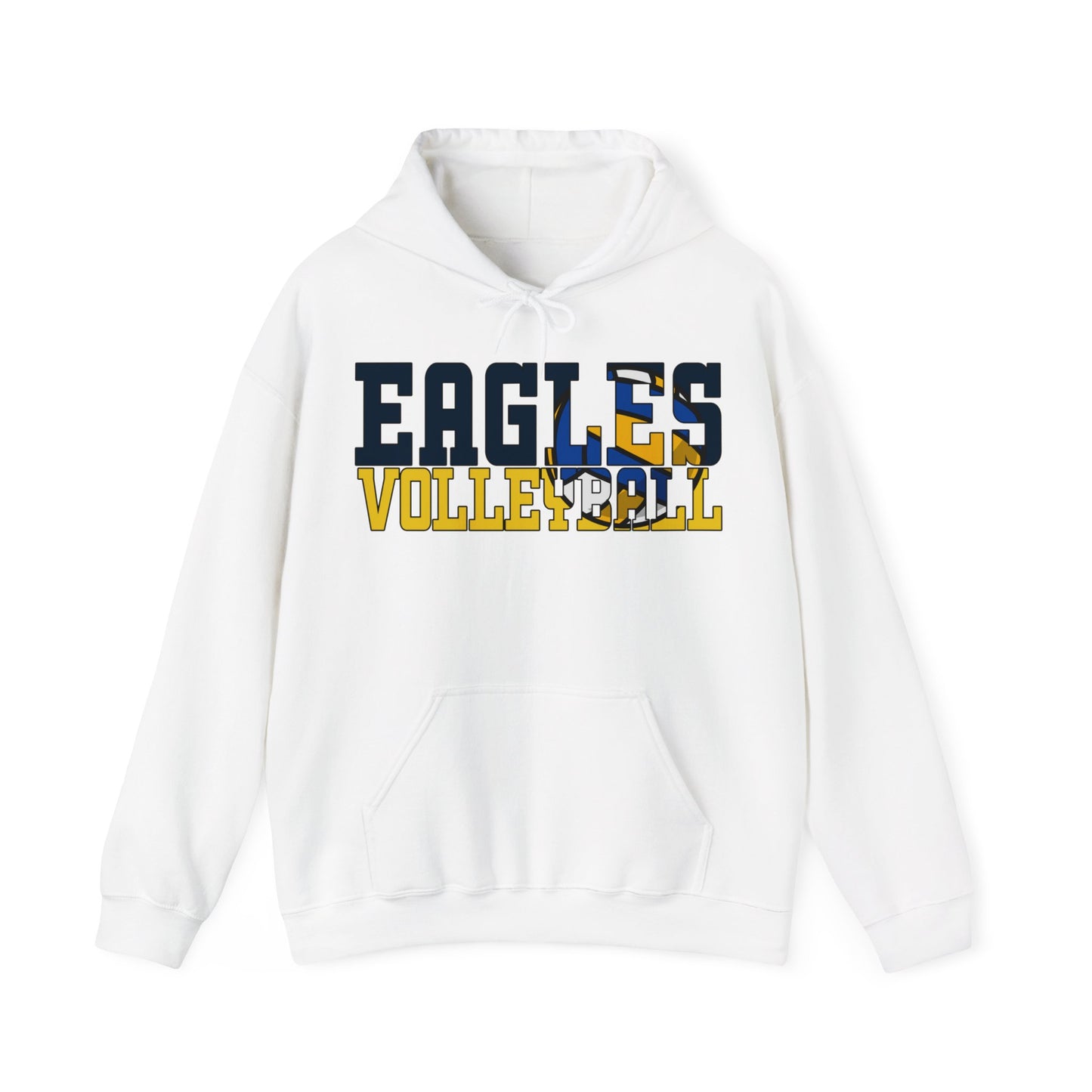 Volleyball Cutout - Gildan Unisex Heavy Blend™ Hooded Sweatshirt