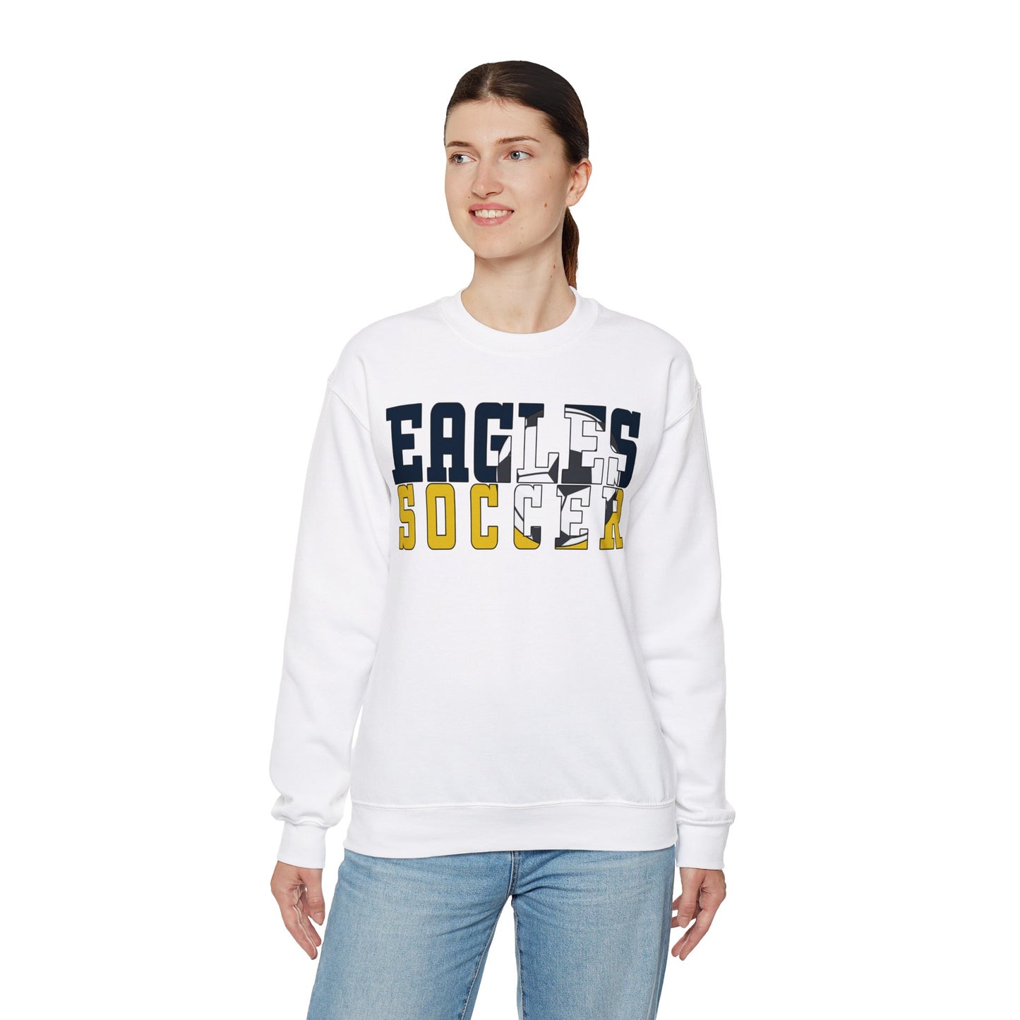 Soccer Cutout - Gildan Unisex Heavy Blend™ Crewneck Sweatshirt