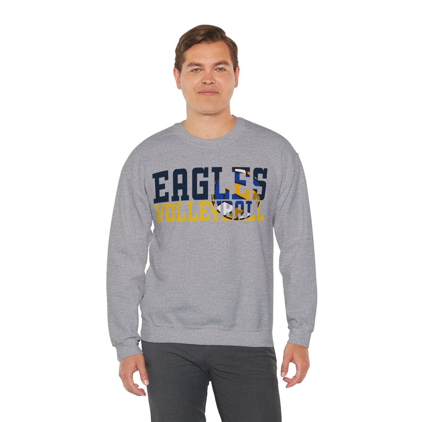 Volleyball Cutout - Gildan Unisex Heavy Blend™ Crewneck Sweatshirt