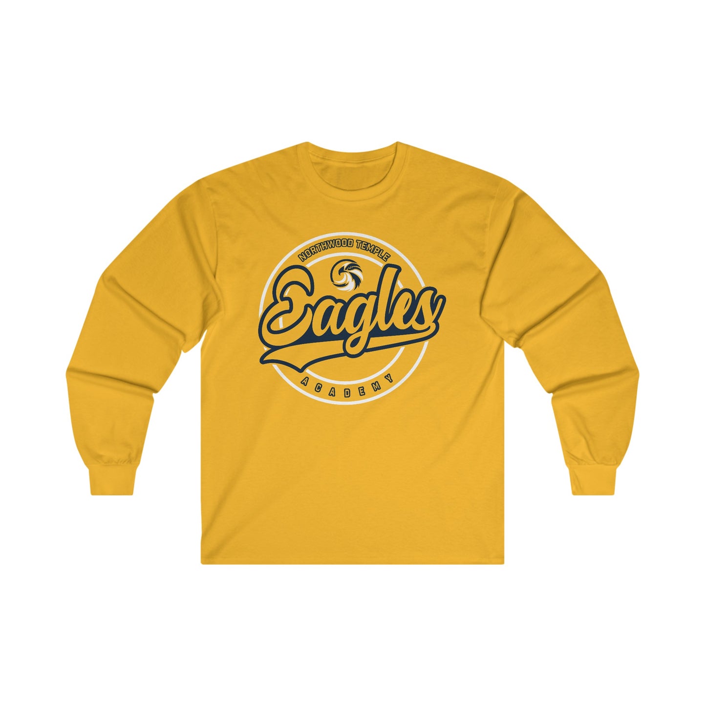 Eagles Circle Stamp - Gildan Ultra Cotton Long Sleeve Tee