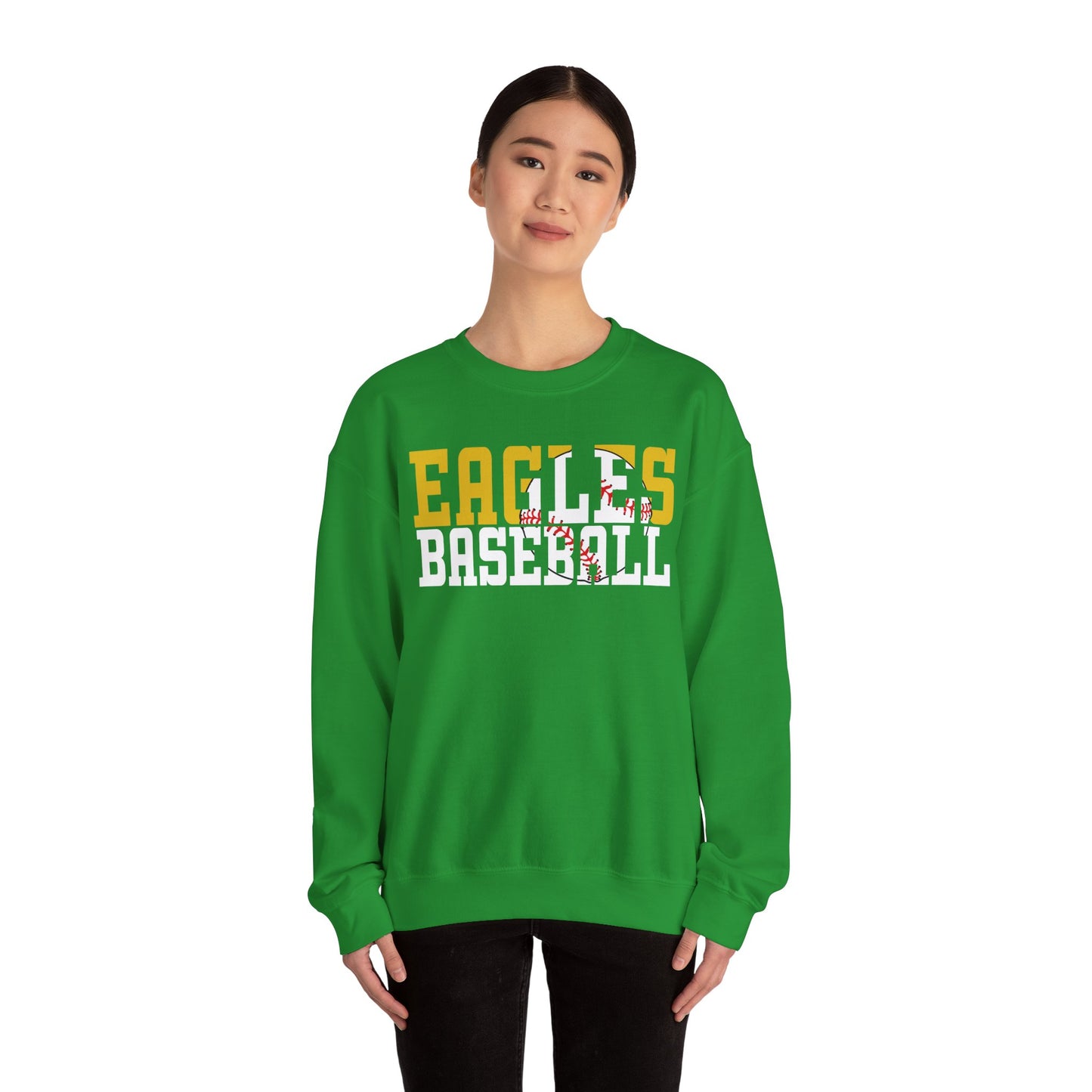 Baseball Cutout - Gildan Unisex Heavy Blend™ Crewneck Sweatshirt