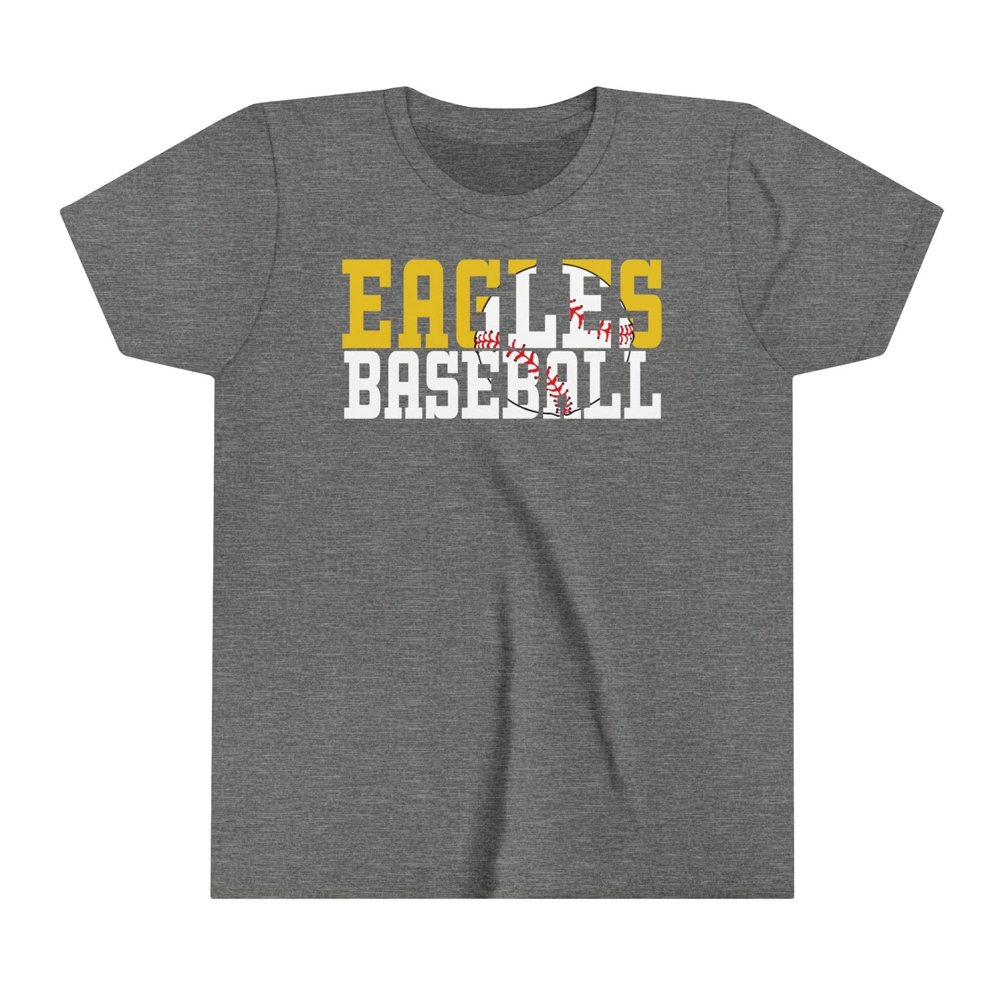 Baseball Cutout - Bella+Canva Youth Short Sleeve Tee