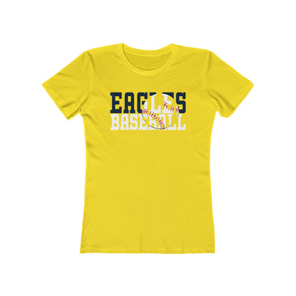 Baseball Cutout - Next Level Women's The Boyfriend Tee