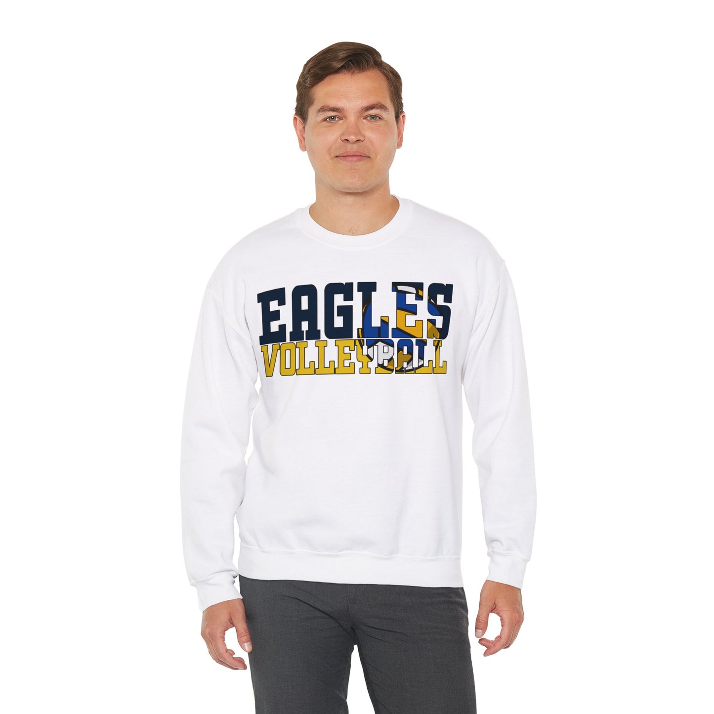 Volleyball Cutout - Gildan Unisex Heavy Blend™ Crewneck Sweatshirt