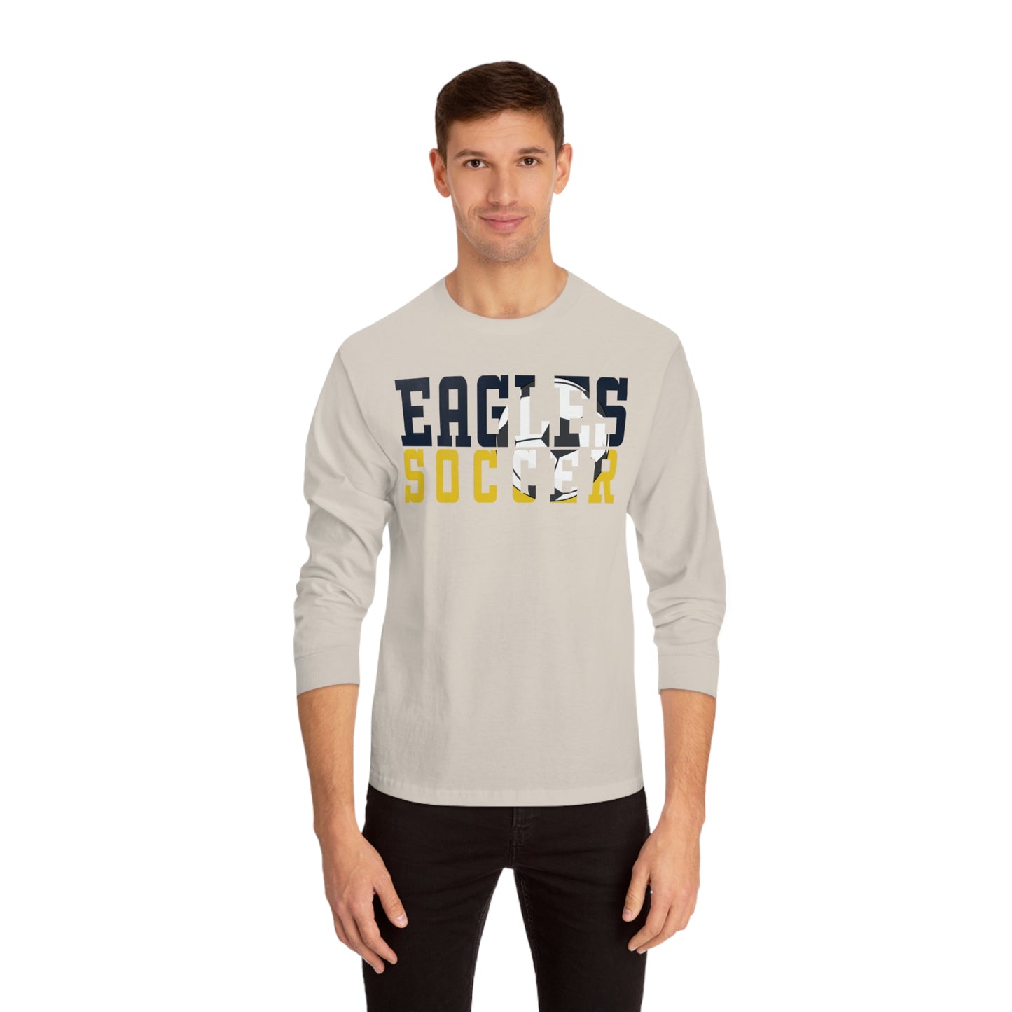 Soccer Cutout - American Apparel Unisex Classic Long Sleeve T-Shirt