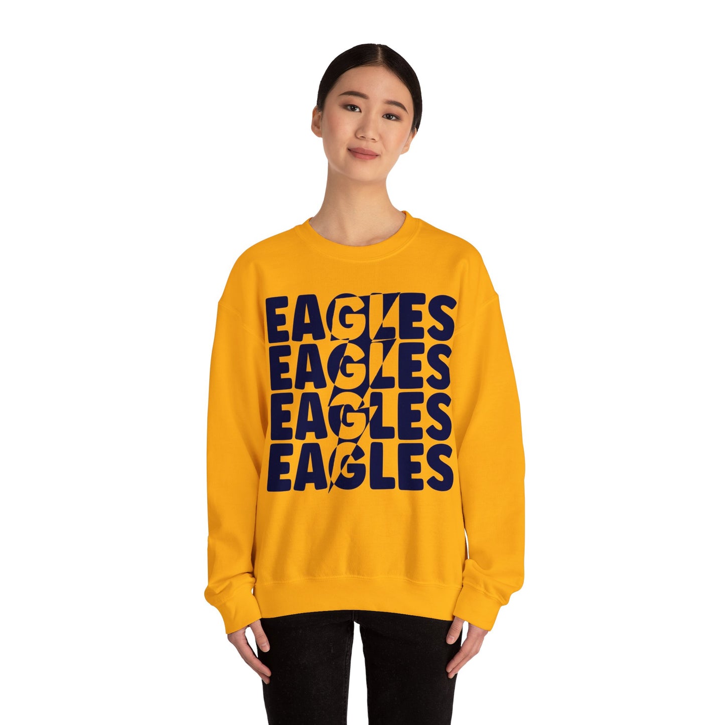 Lightning Bolt Eagle - Gildan Unisex Heavy Blend™ Crewneck Sweatshirt