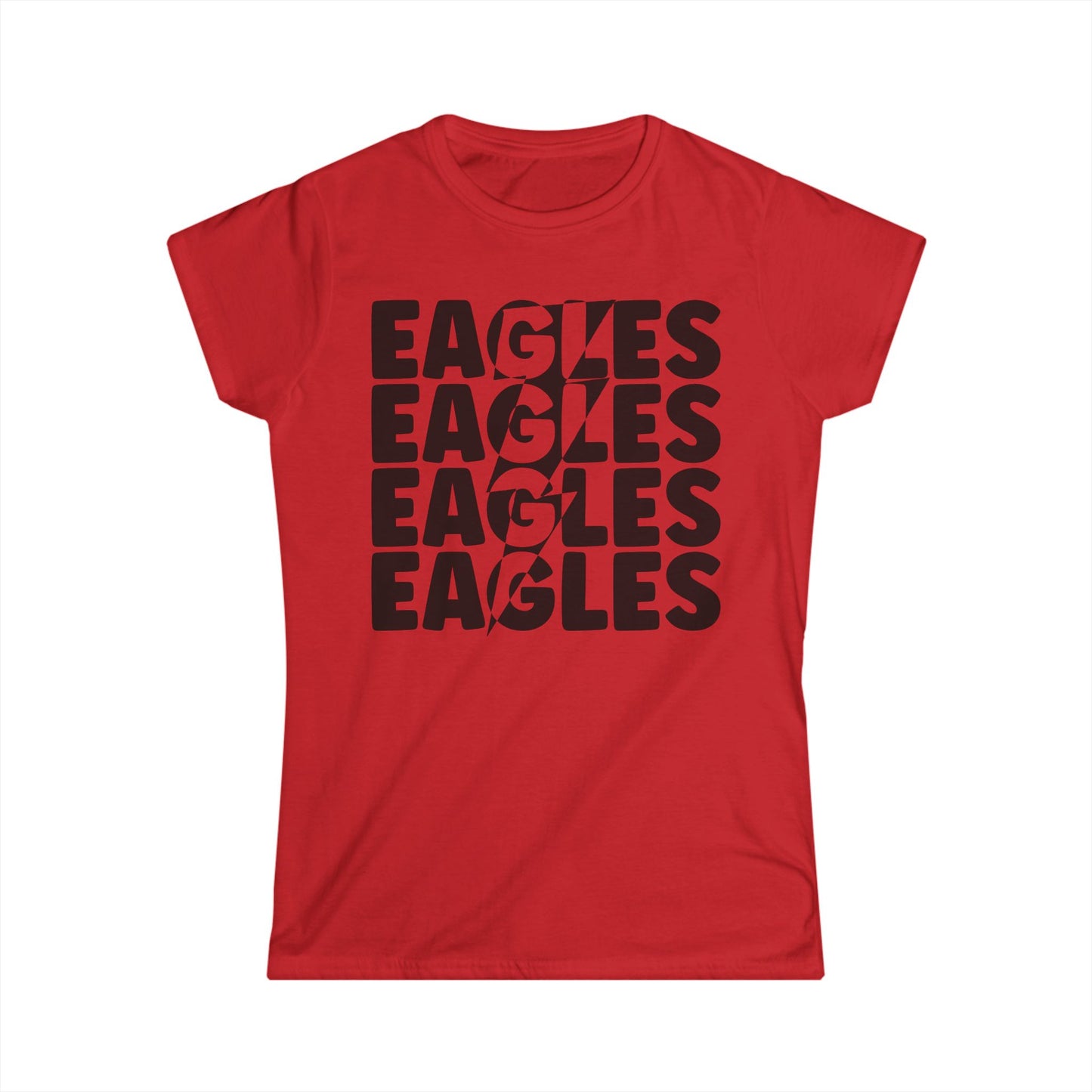 Lightning Bolt Eagle - Gildan Women's Softstyle Tee