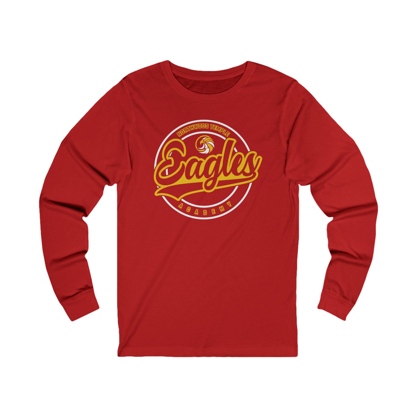 Eagles Circle Stamp -  Bella+Canva Unisex Jersey Long Sleeve Tee