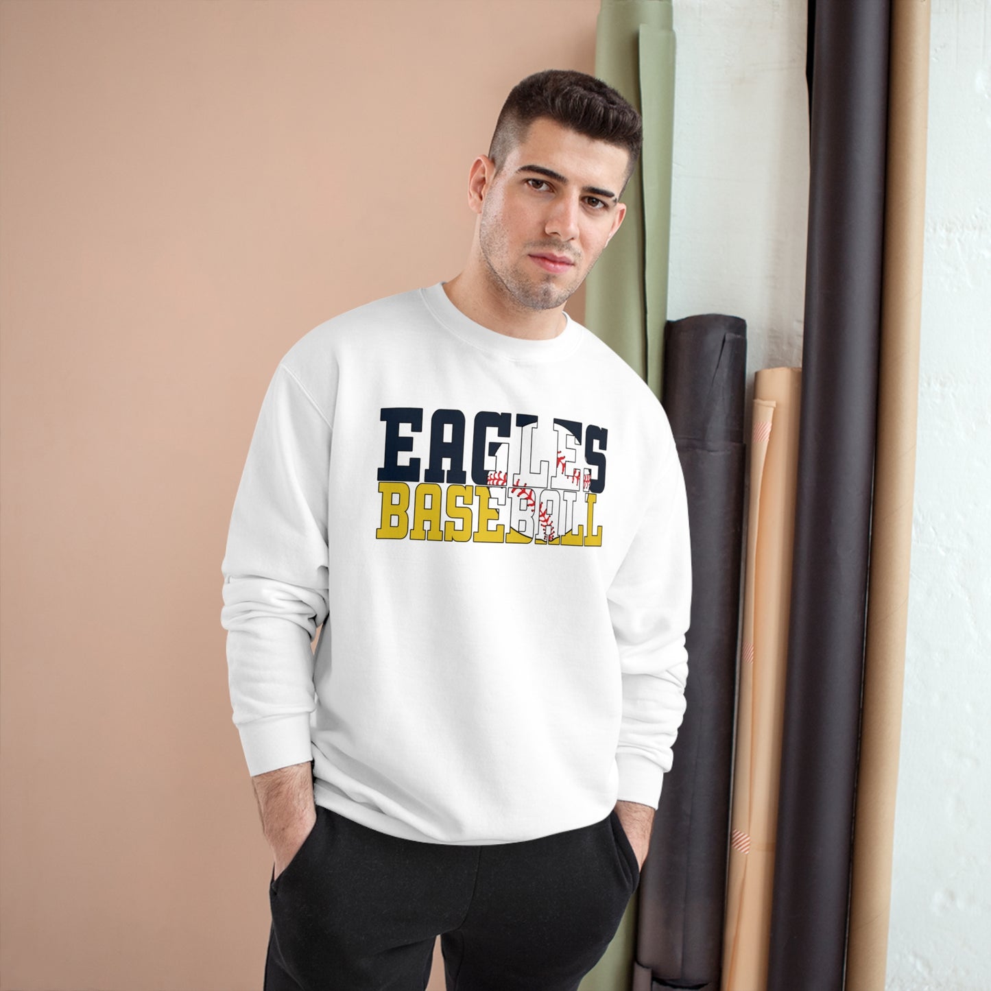 Baseball Cutout - Champion Sweatshirt