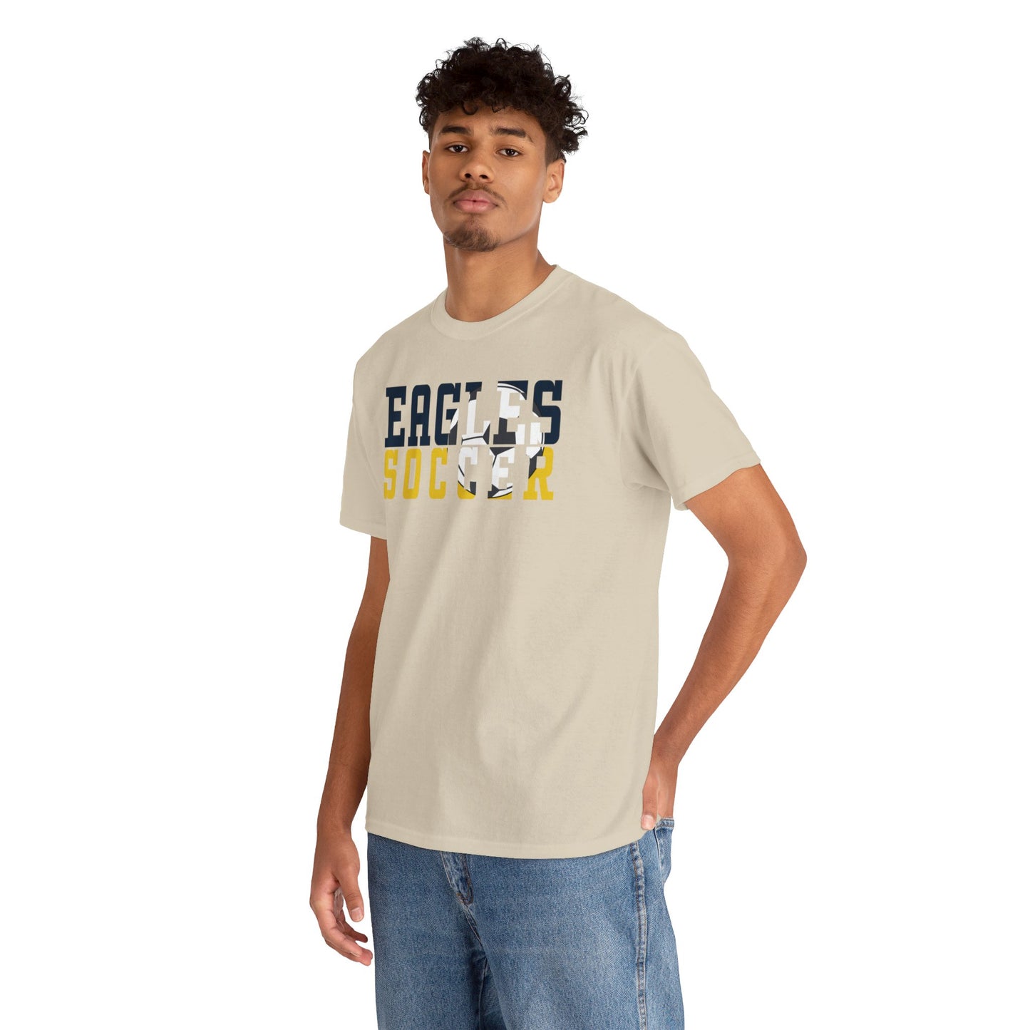 Soccer Cutout - Gildan Unisex Heavy Cotton Tee