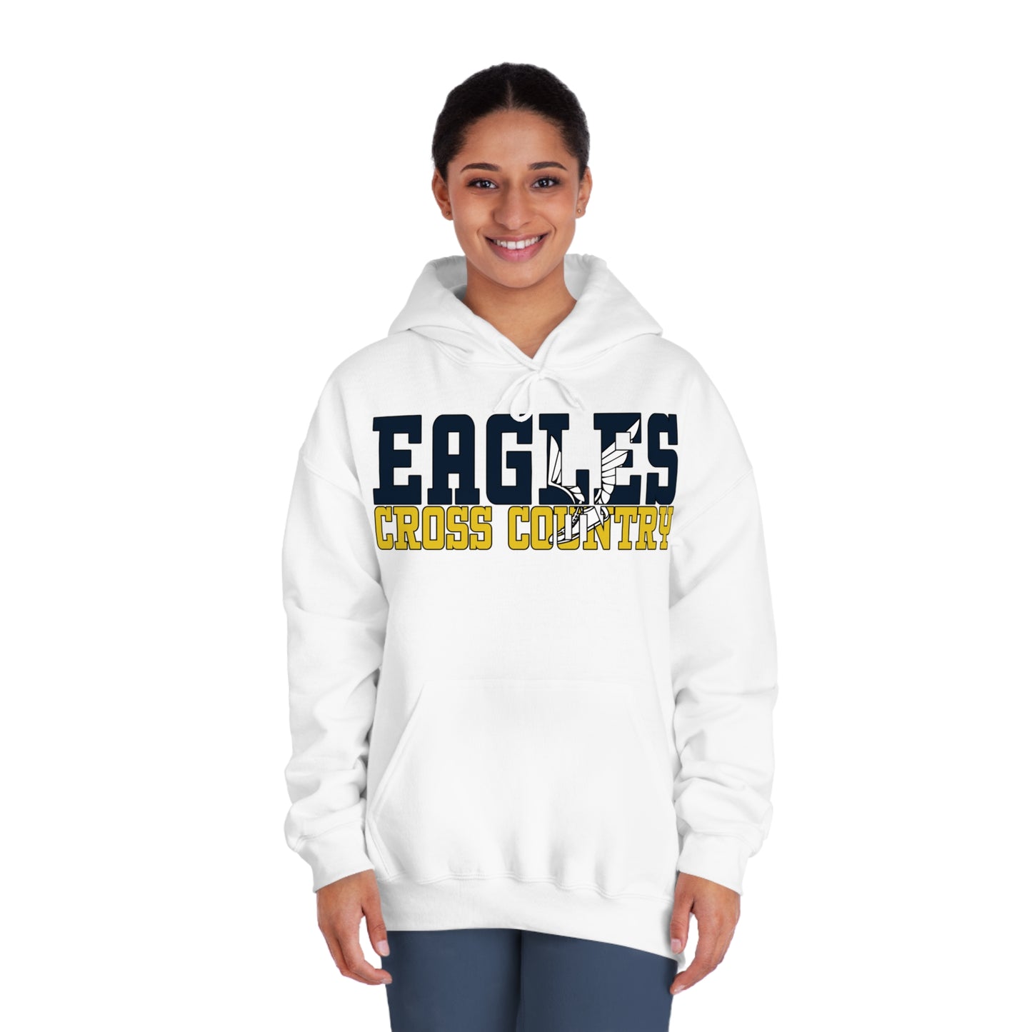 Cross Country Cutout - Gildan Unisex DryBlend® Hooded Sweatshirt