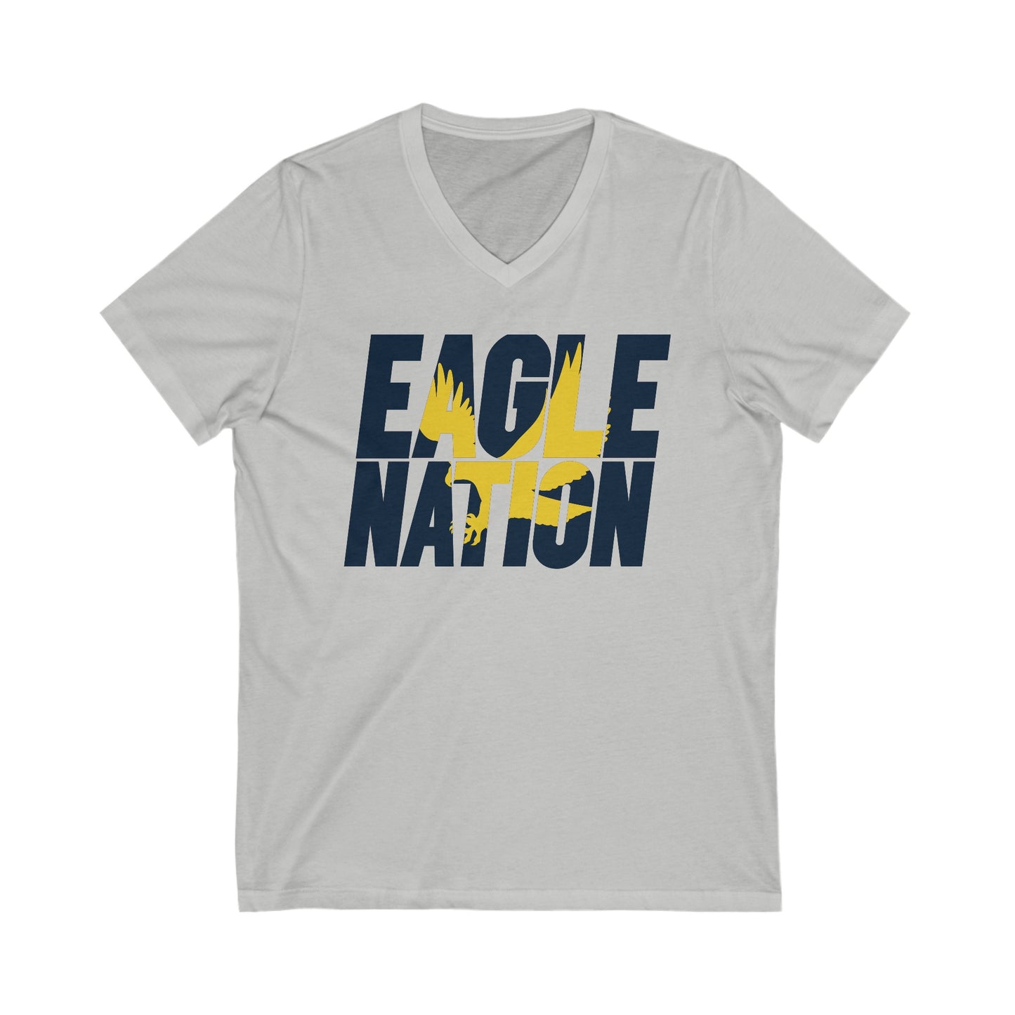 Eagle Nation - Bella+Canva Unisex Jersey Short Sleeve V-Neck Tee