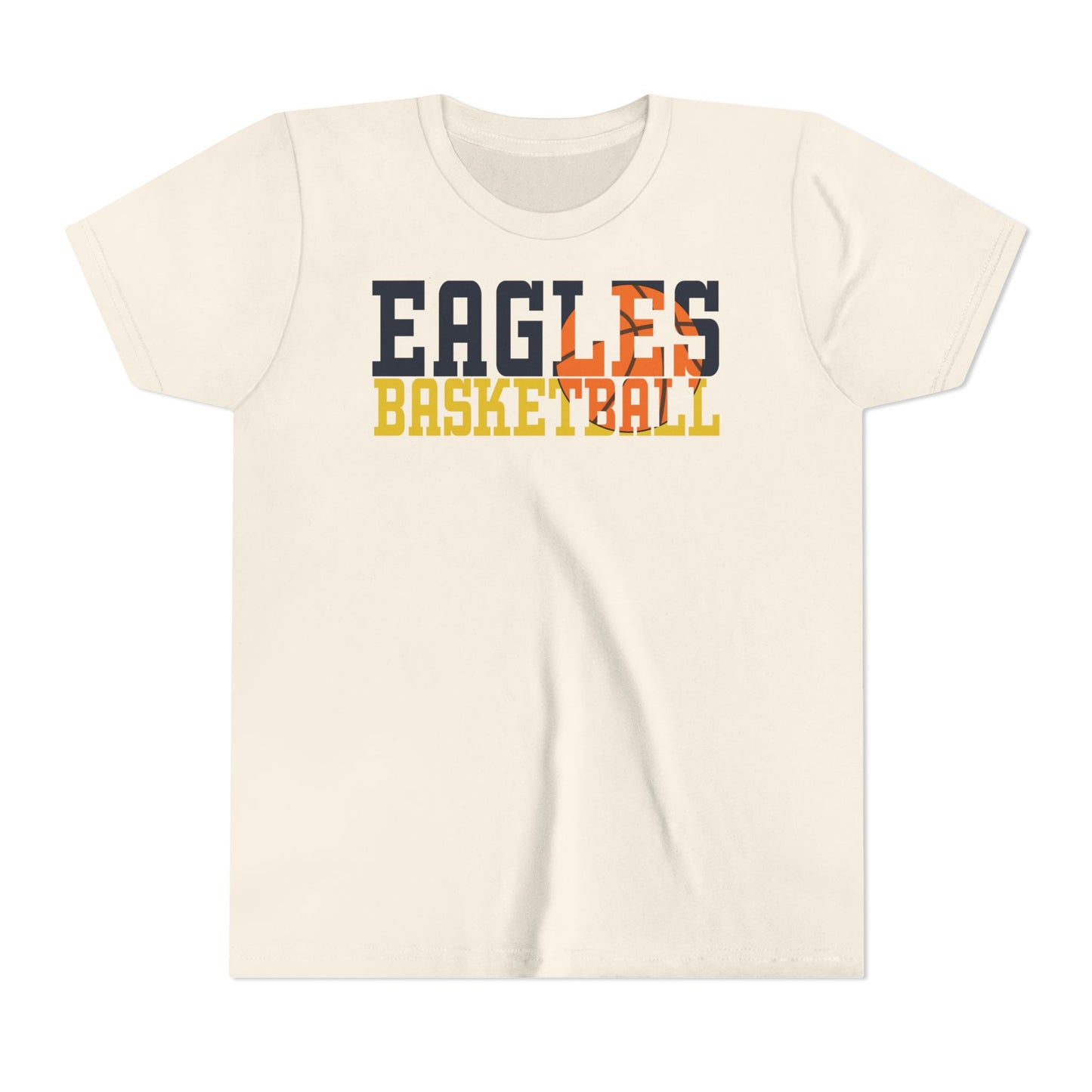 Basketball Cutout - Bella+Canva Youth Short Sleeve Tee