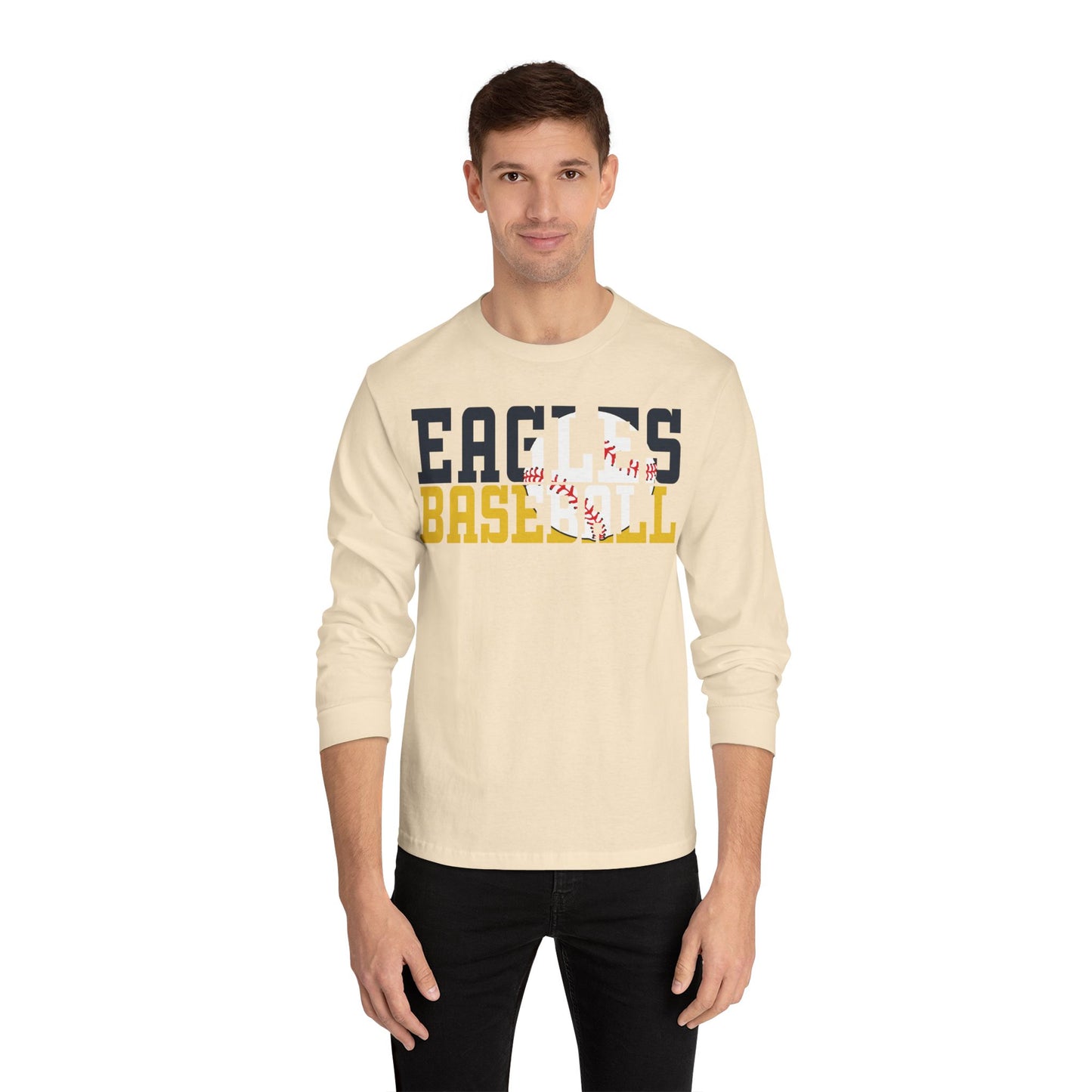 Baseball Cutout - American Apparel Unisex Classic Long Sleeve T-Shirt