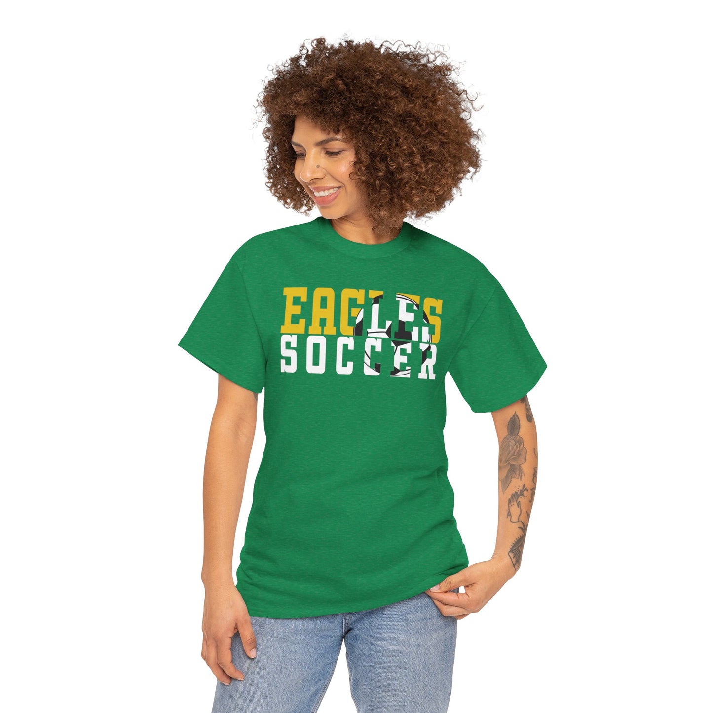 Soccer Cutout - Gildan Unisex Heavy Cotton Tee