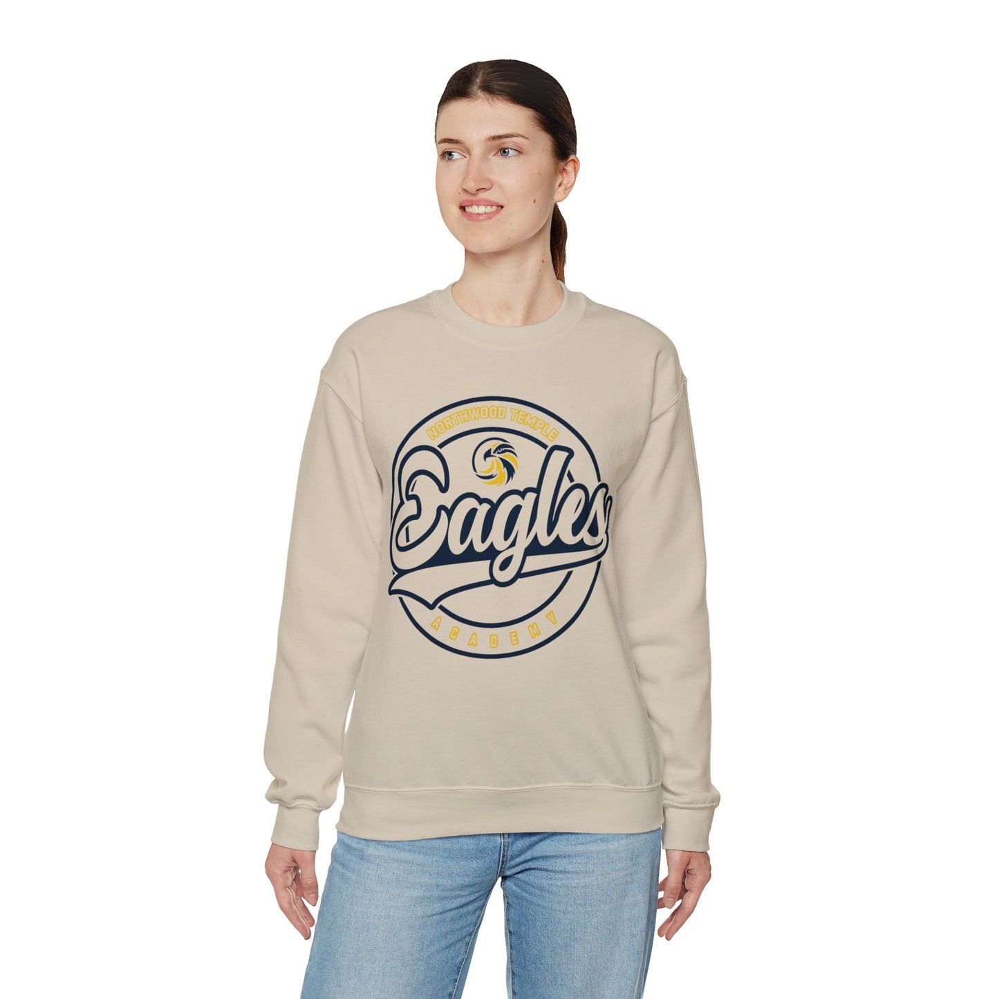 Eagles Circle Stamp - Gildan Unisex Heavy Blend™ Crewneck Sweatshirt