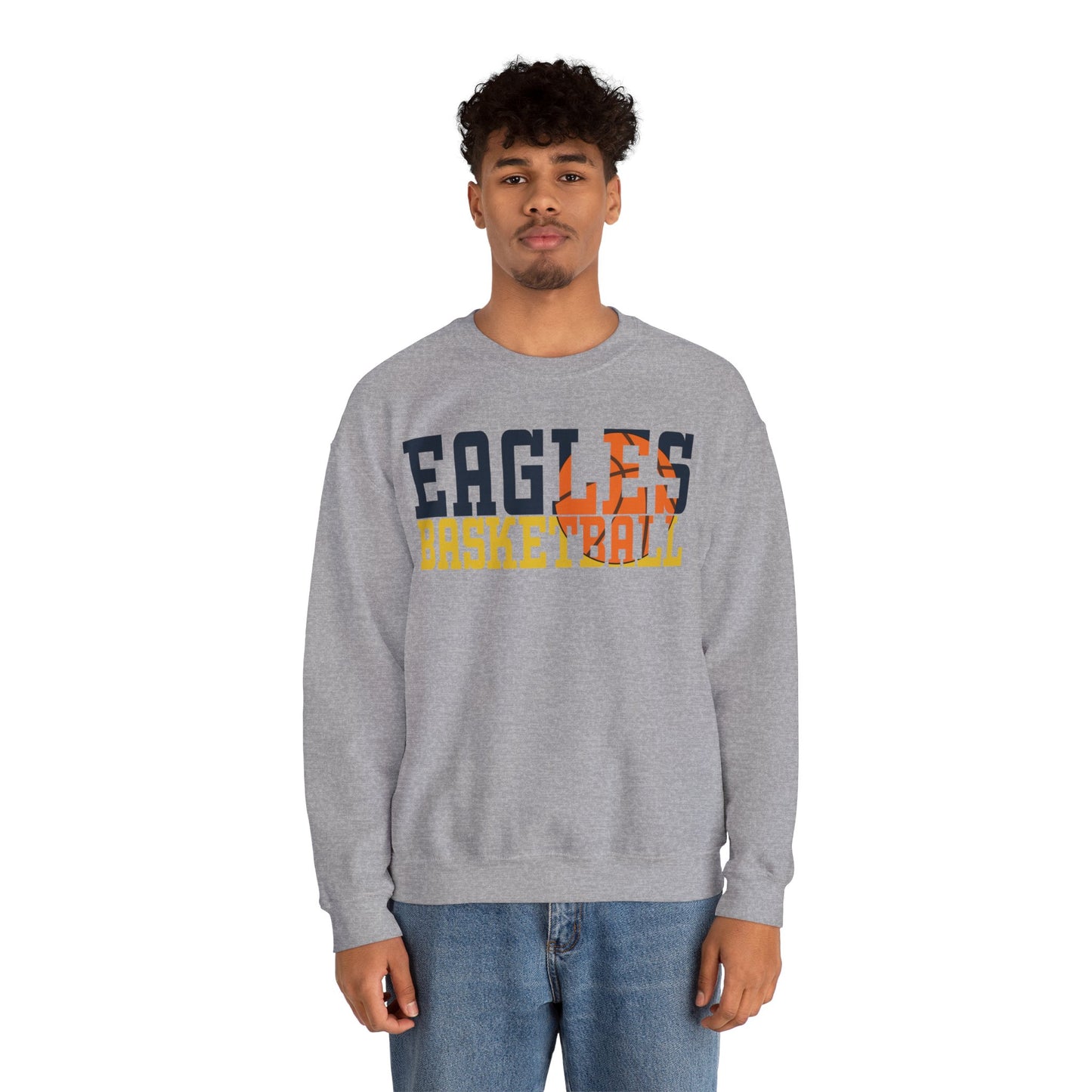 Basketball Cutout - Gildan Unisex Heavy Blend™ Crewneck Sweatshirt