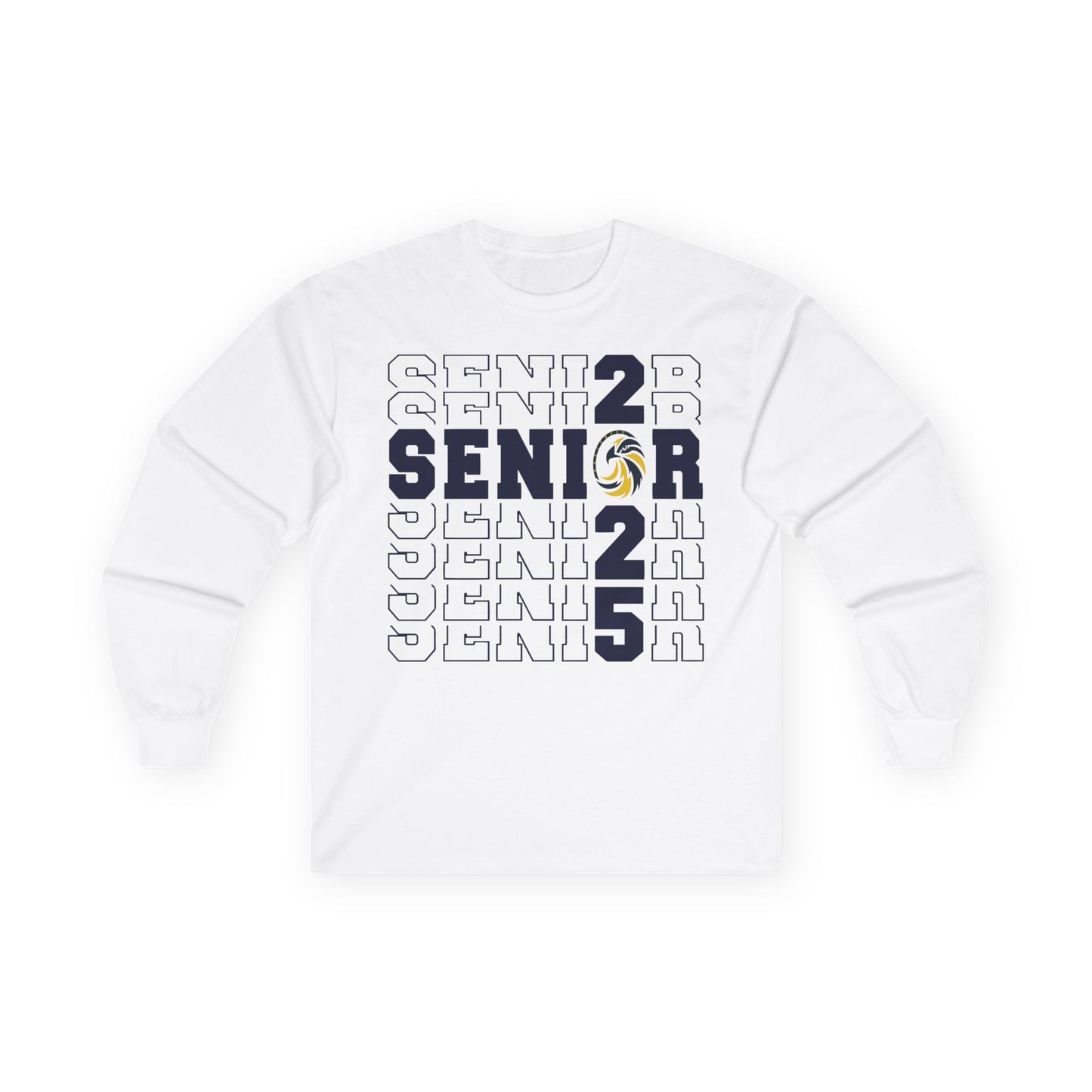 Seniors Cross Stacked c/o 2025 - Gildan Unisex Ultra Cotton Long Sleeve Tee