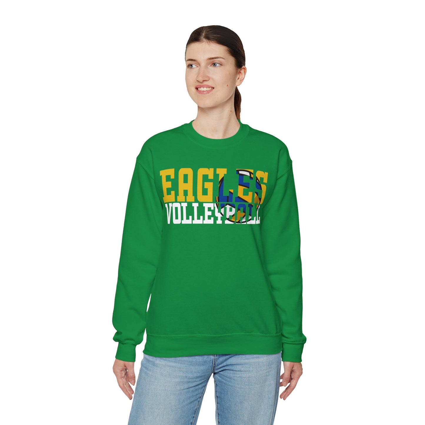 Volleyball Cutout - Gildan Unisex Heavy Blend™ Crewneck Sweatshirt