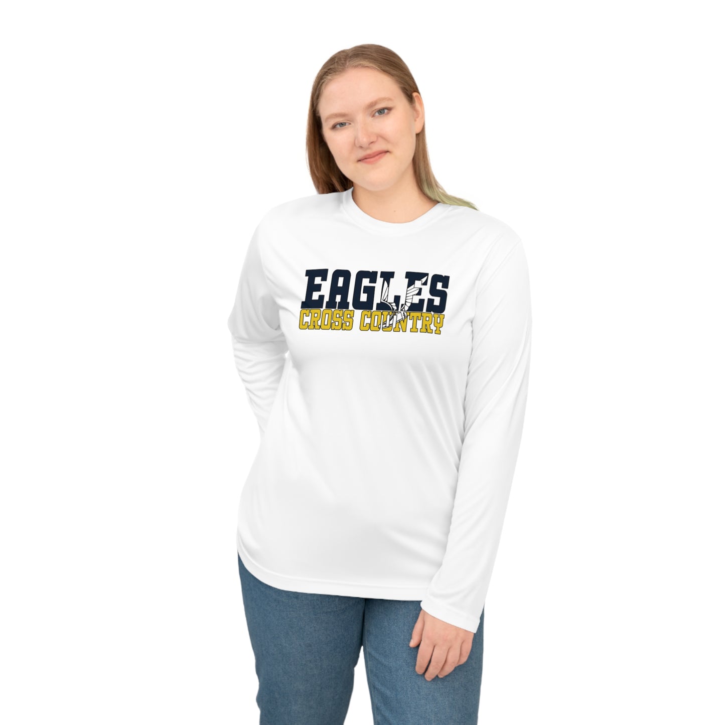 Cross Country Cutout - Team 365 Unisex Performance Long Sleeve Shirt