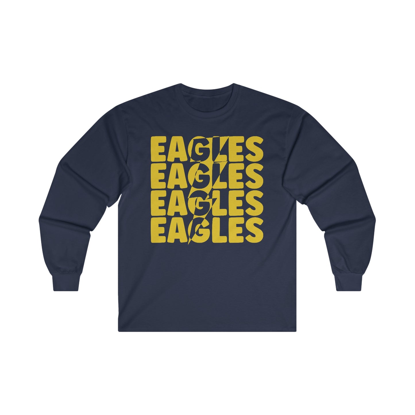 Lightning Bolt Eagle - Gildan Unisex Ultra Cotton Long Sleeve Tee