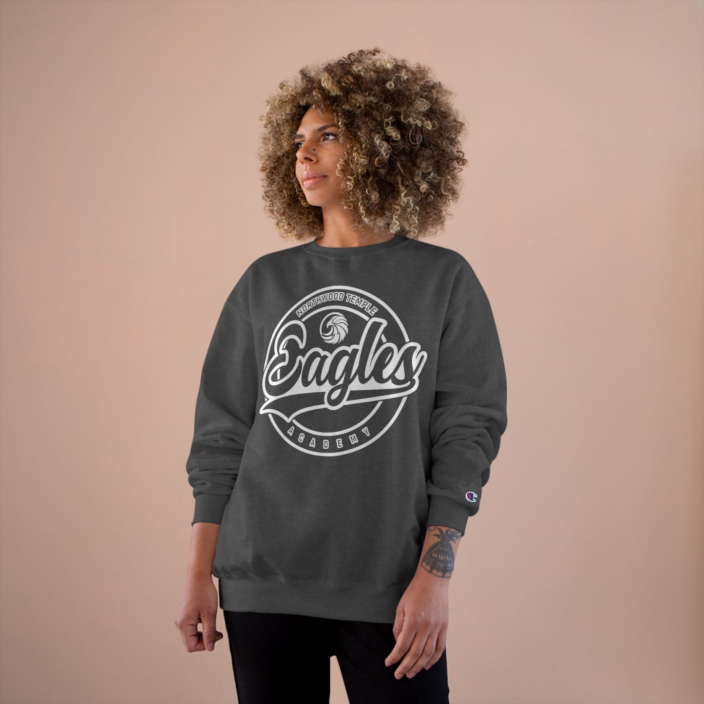 Eagles Circle Stamp - Champion Sweatshirt