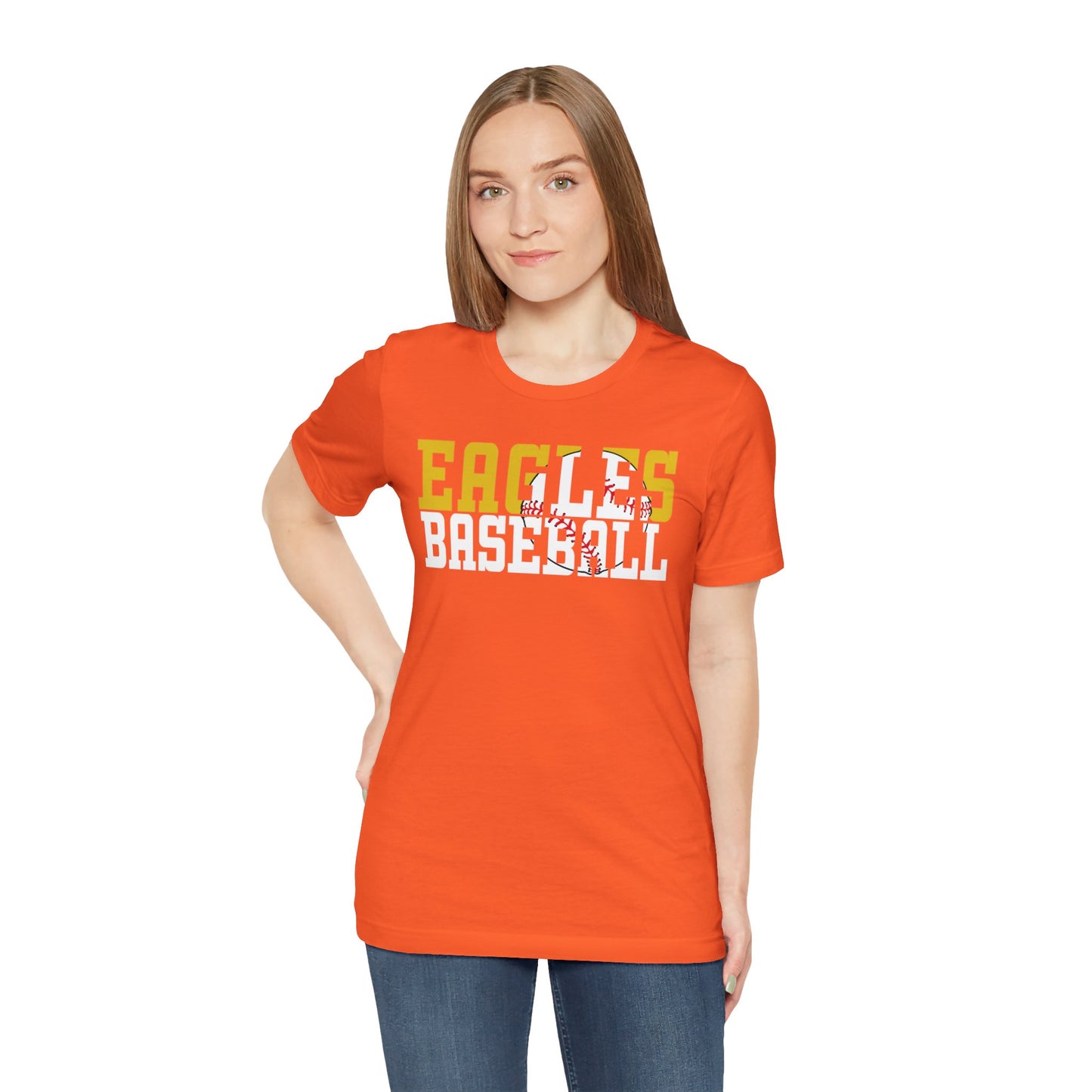 Baseball Cutout - Bella+Canva Unisex Jersey Short Sleeve Tee