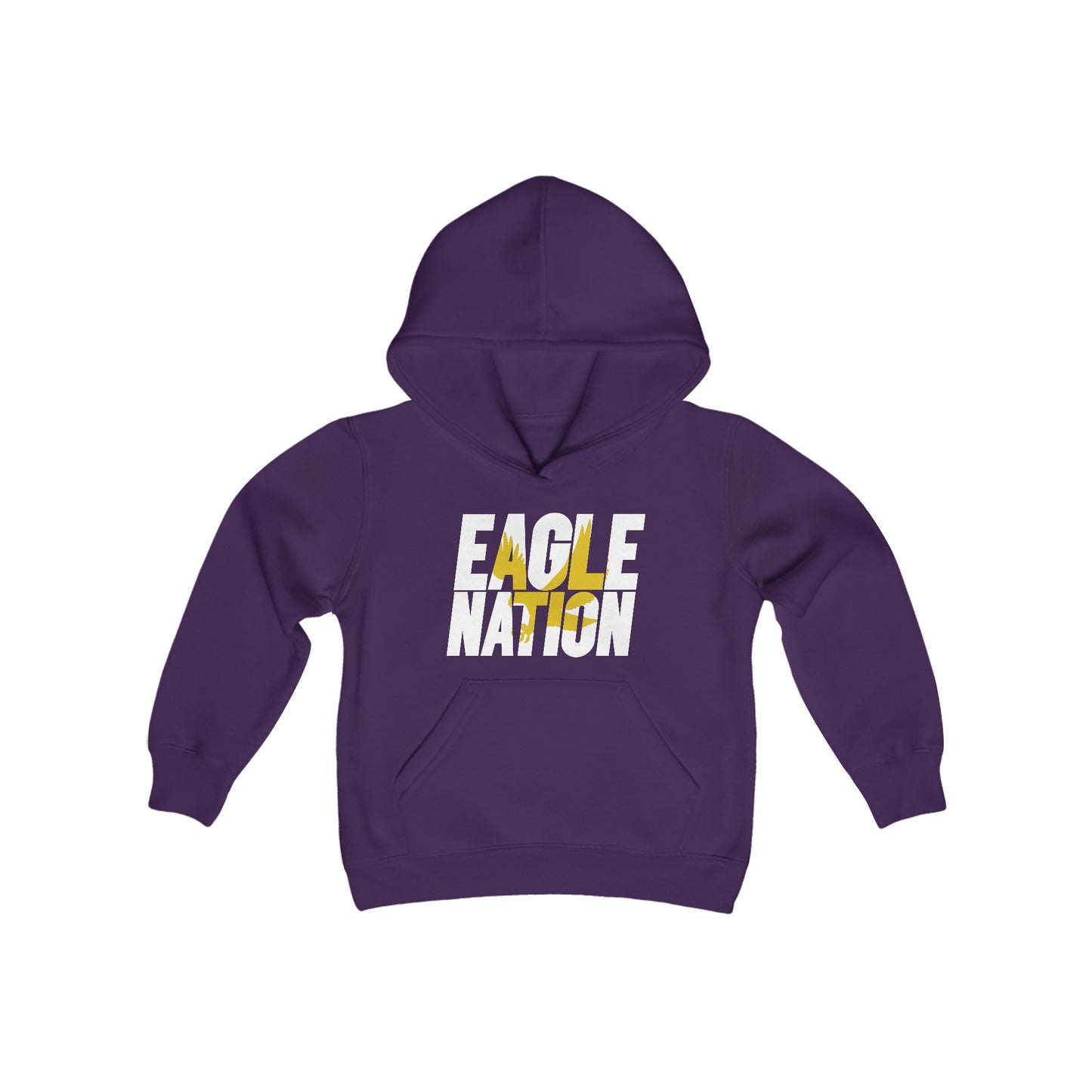 Eagle Nation - Gildan Youth Heavy Blend Hooded Sweatshirt