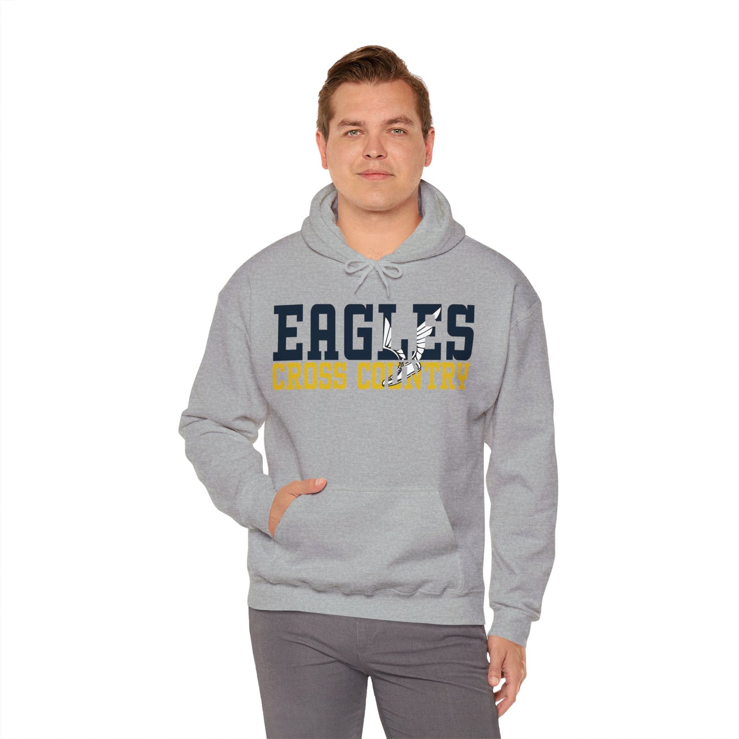 Cross Country Cutout - Gildan Unisex Heavy Blend™ Hooded Sweatshirt