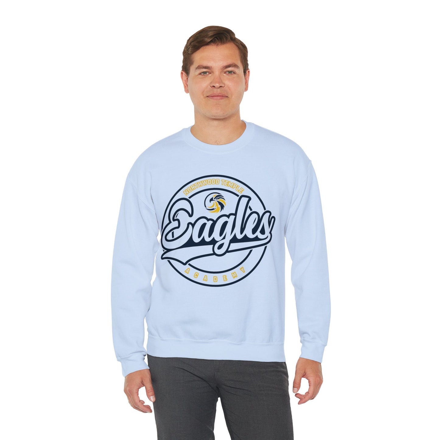 Eagles Circle Stamp - Gildan Unisex Heavy Blend™ Crewneck Sweatshirt