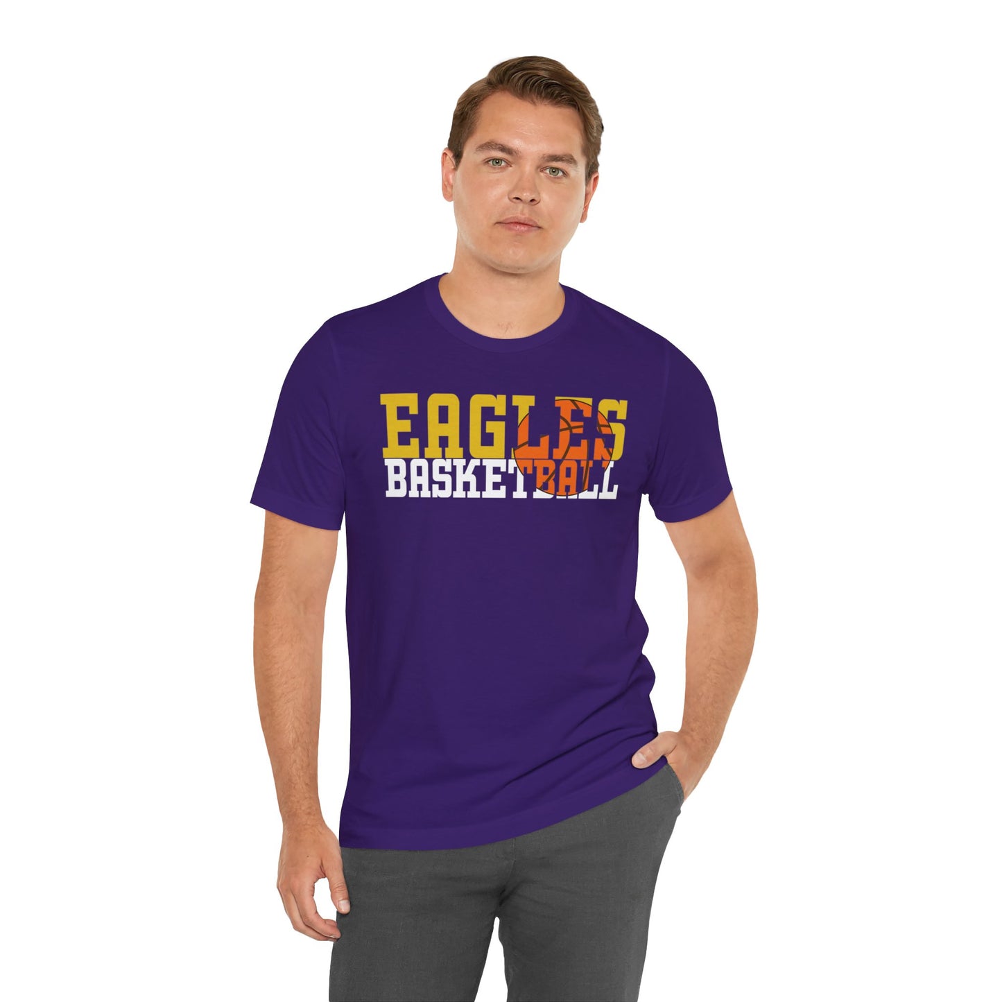 Basketball Cutout - Bella+Canva Unisex Jersey Short Sleeve Tee