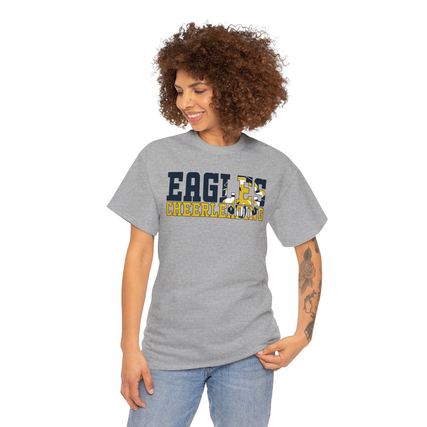 Cheerleading Cutout - Gildan Unisex Heavy Cotton Tee