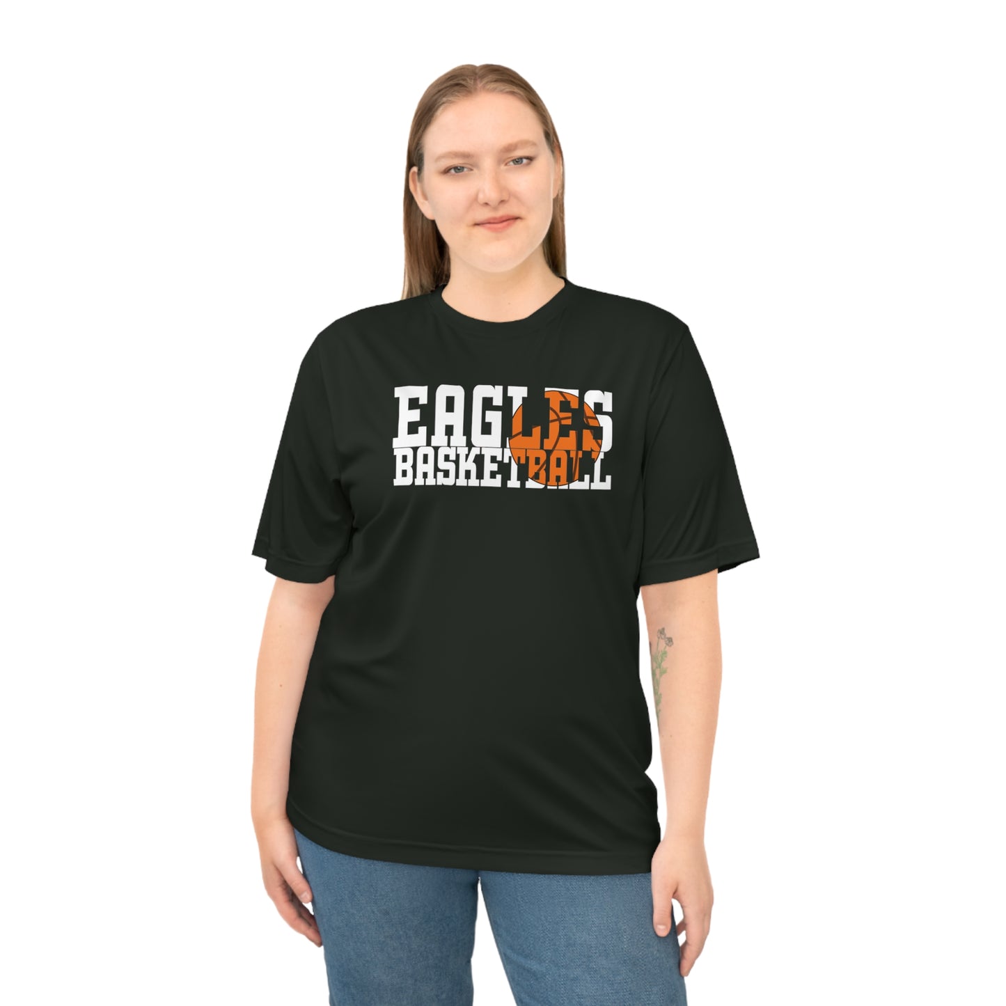 Basketball Cutout - Team 365 Unisex Zone Performance T-shirt